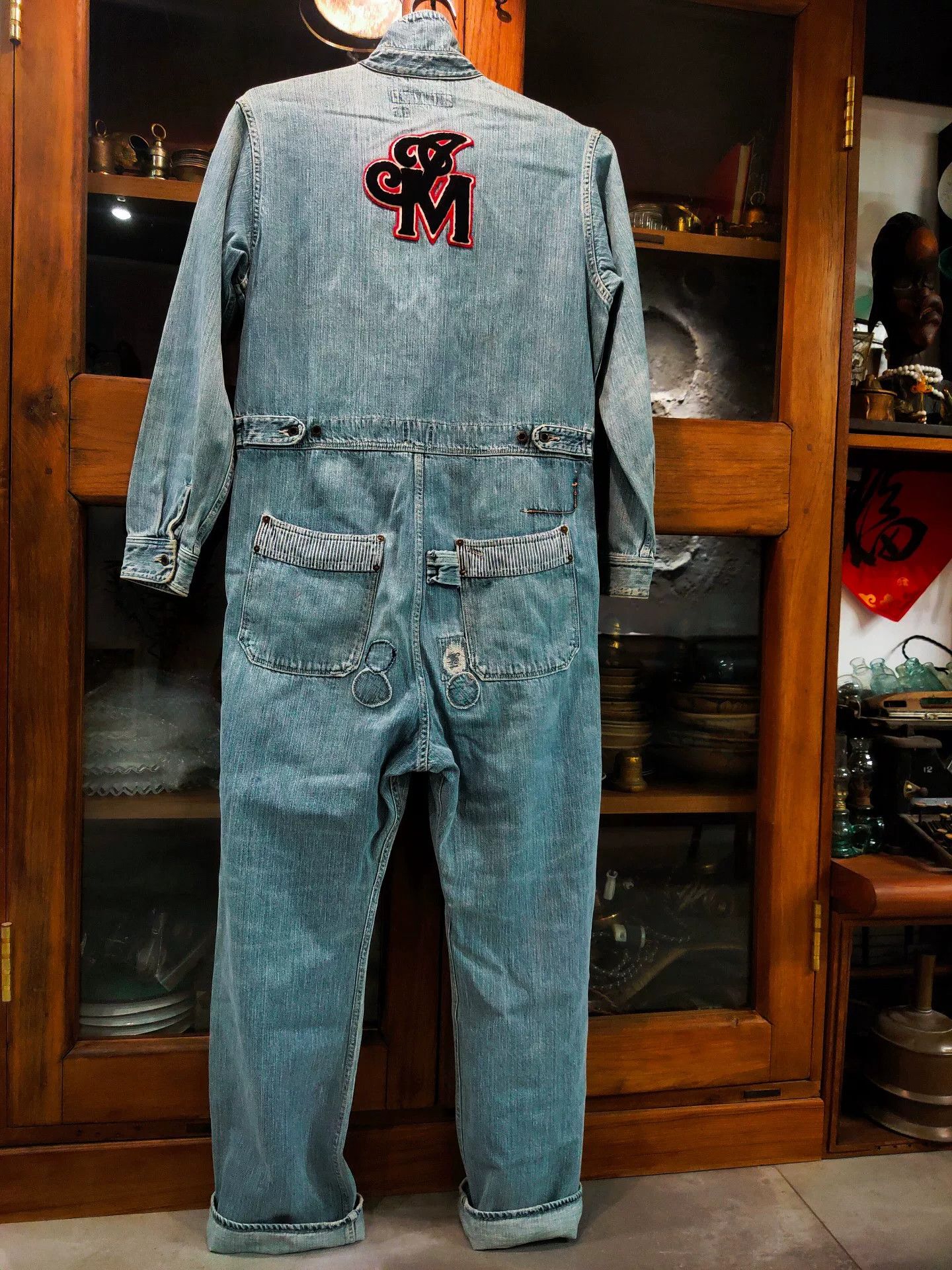 Kapital Kapital Japanese Indigo Denim Biker Jumpsuit Size US 28 / EU 44 - 2 Thumbnail