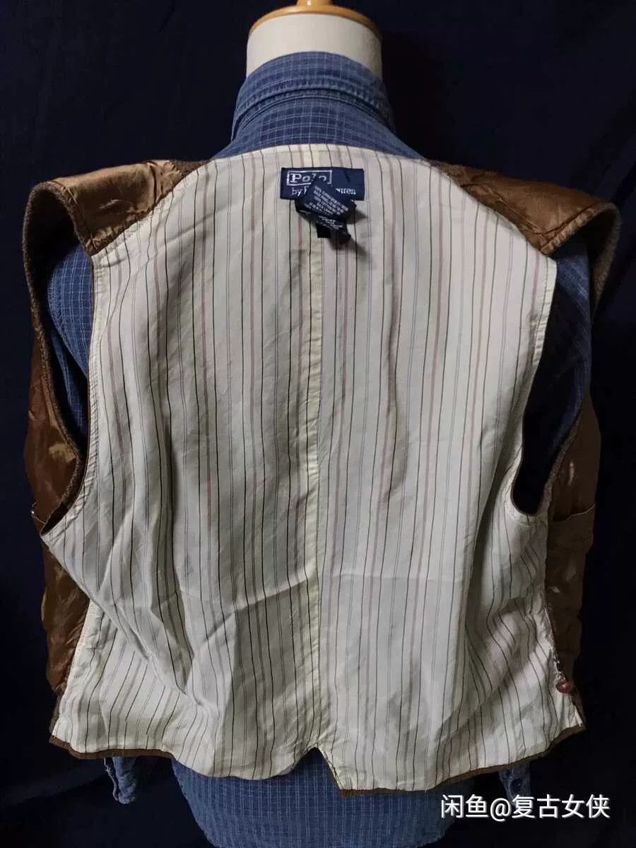 Ralph Lauren Blue Label Polo RL Wool Leather Buckle Vest M Size US M / EU 48-50 / 2 - 6 Thumbnail