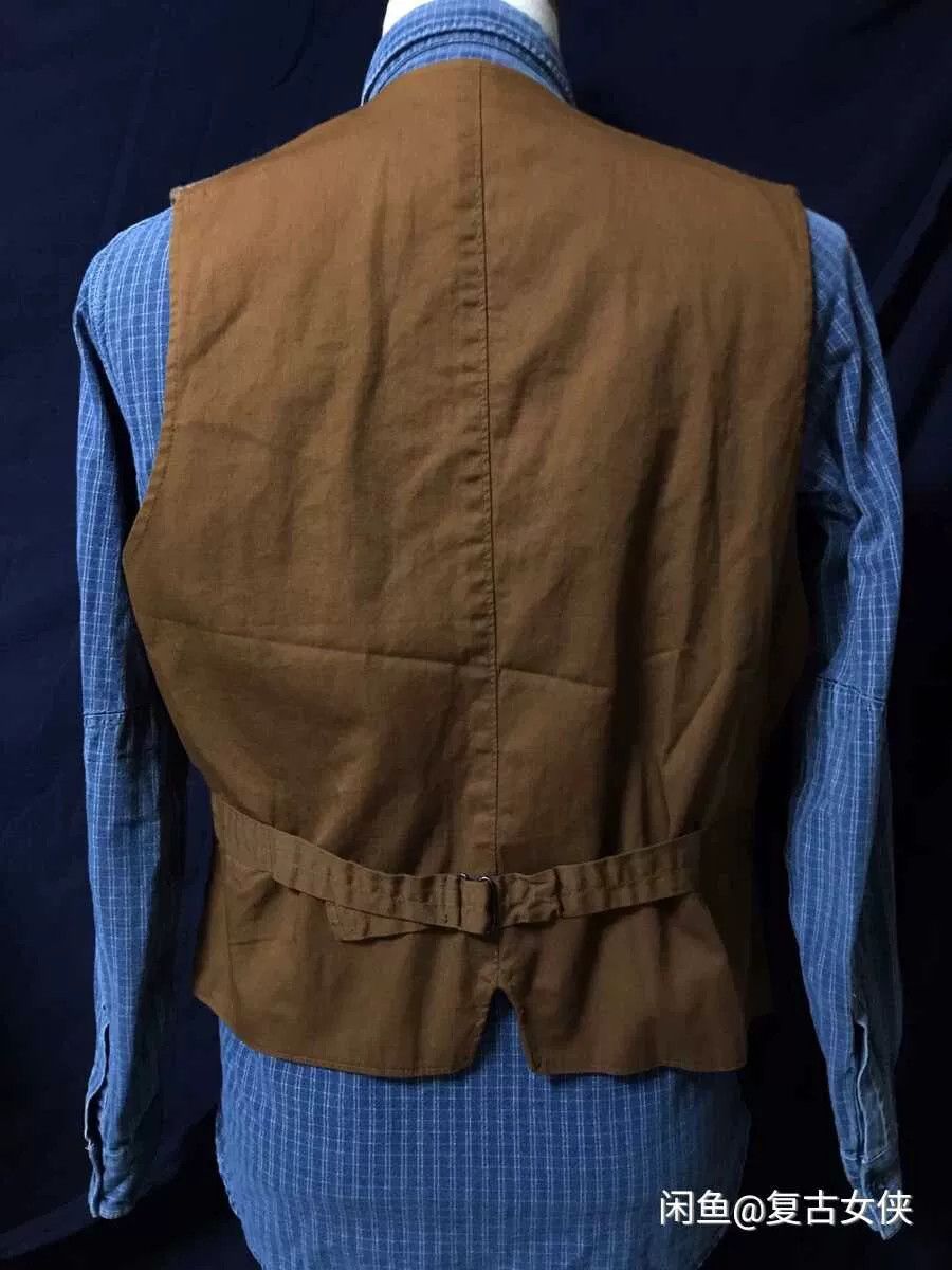 Ralph Lauren Blue Label Polo RL Wool Leather Buckle Vest M Size US M / EU 48-50 / 2 - 5 Thumbnail