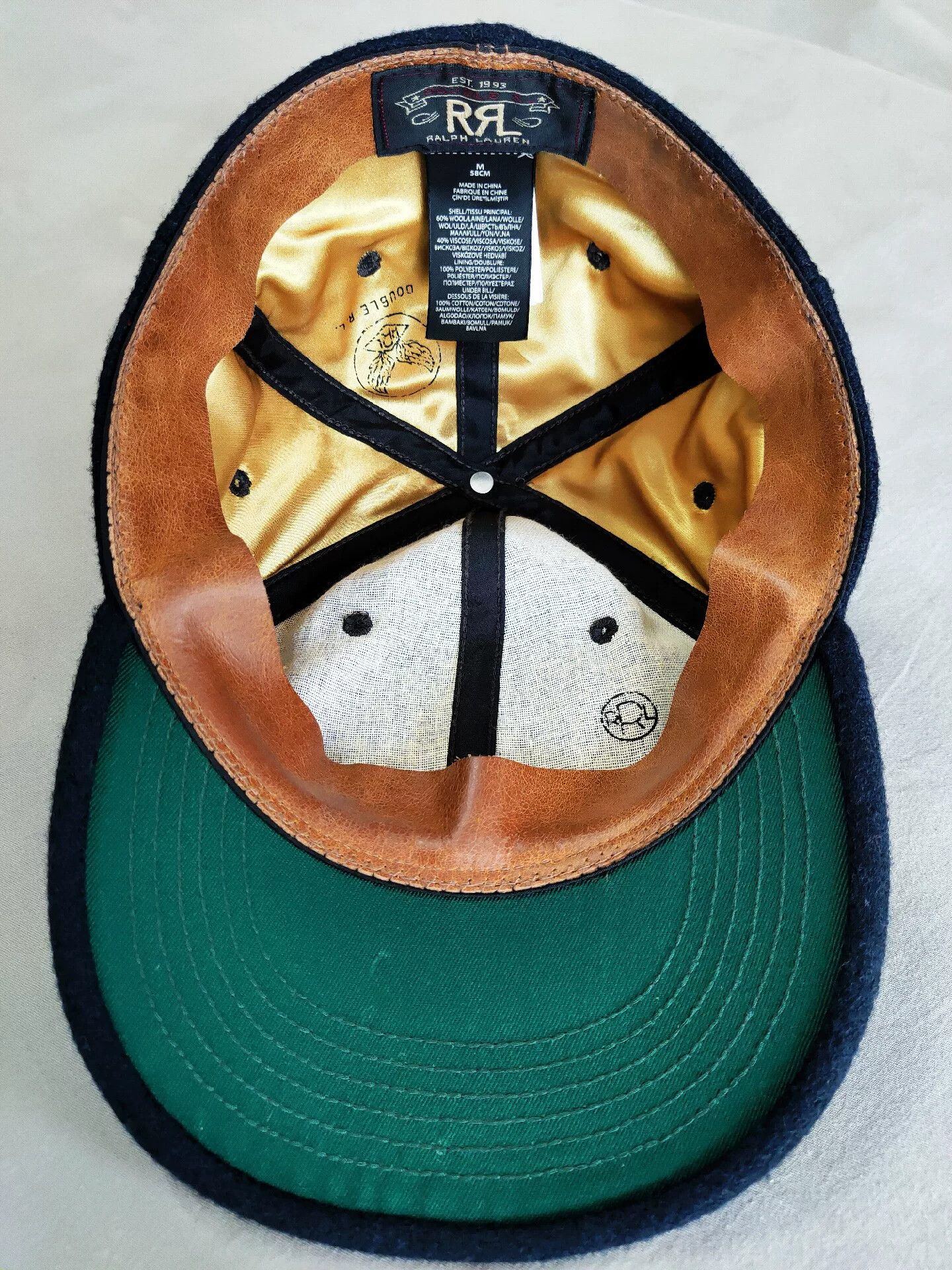RRL Ralph Lauren RRL New Wool Police Baseball Cap Size ONE SIZE - 4 Thumbnail