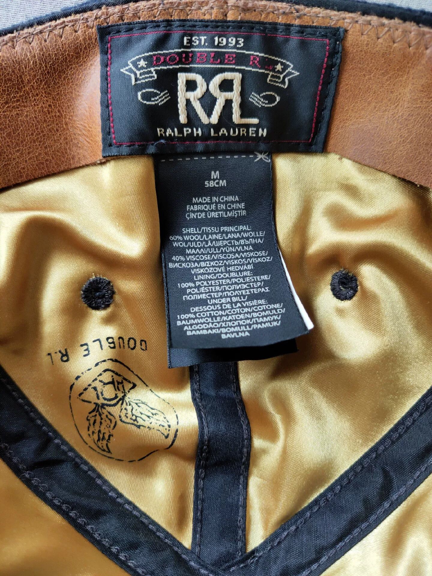 RRL Ralph Lauren RRL New Wool Police Baseball Cap Size ONE SIZE - 5 Thumbnail