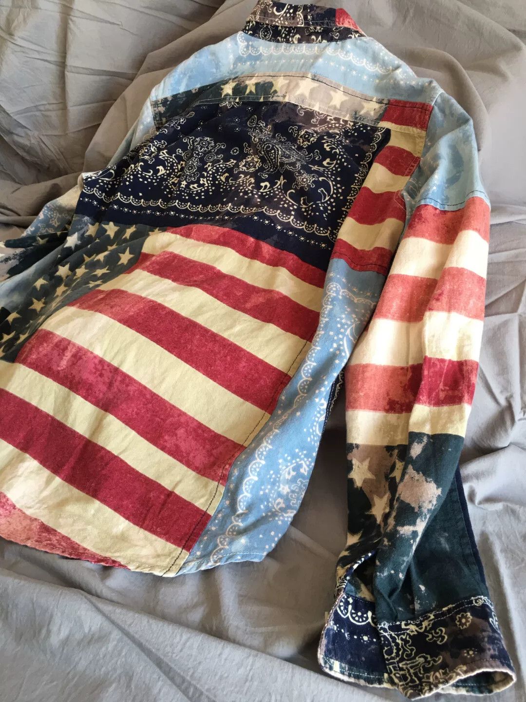 Polo Ralph Lauren Polo DS American Flag Pattern Shirt Size US M / EU 48-50 / 2 - 3 Thumbnail
