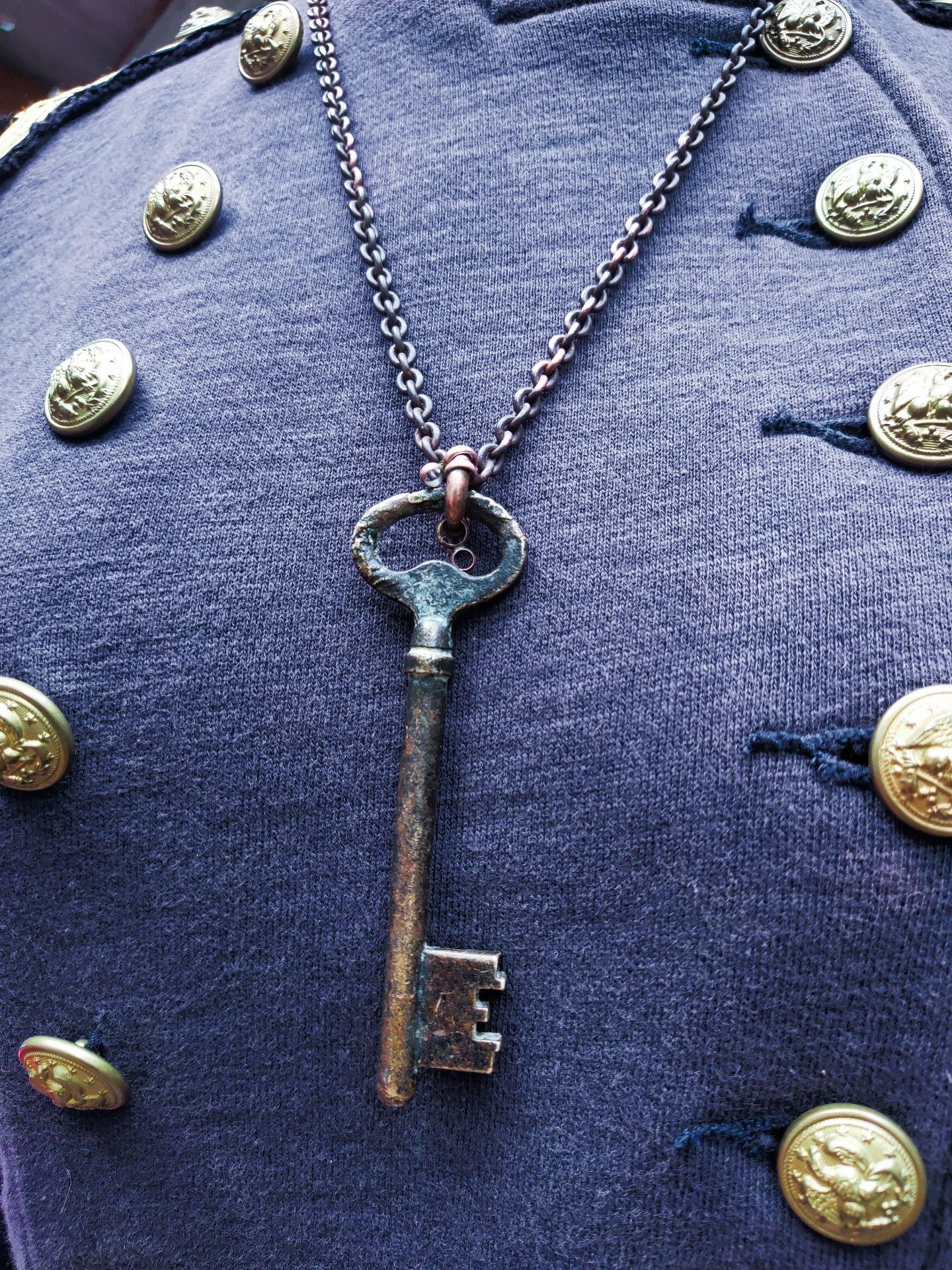 Vintage Safe Key Pendant