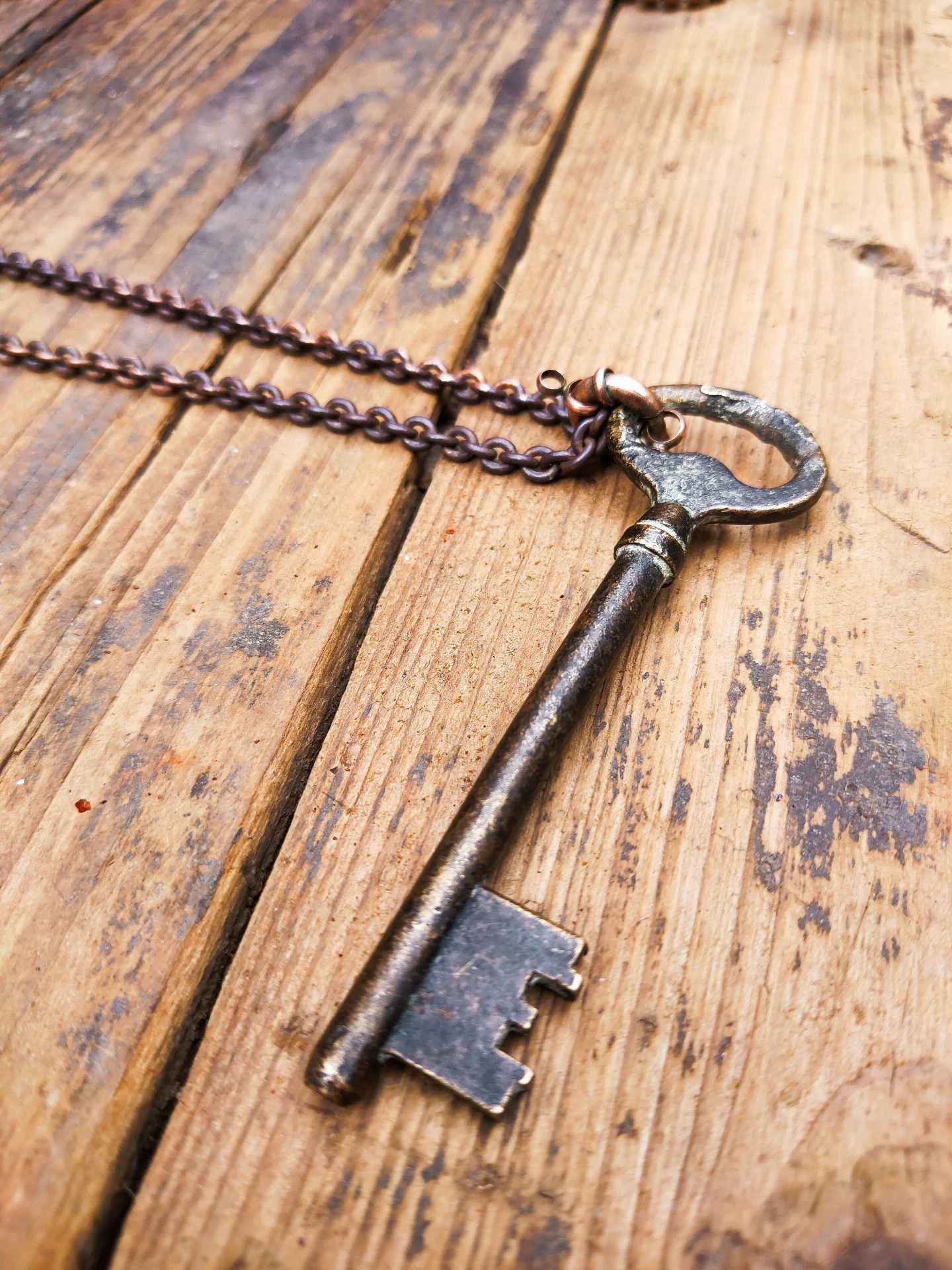 Vintage Safe Key Pendant