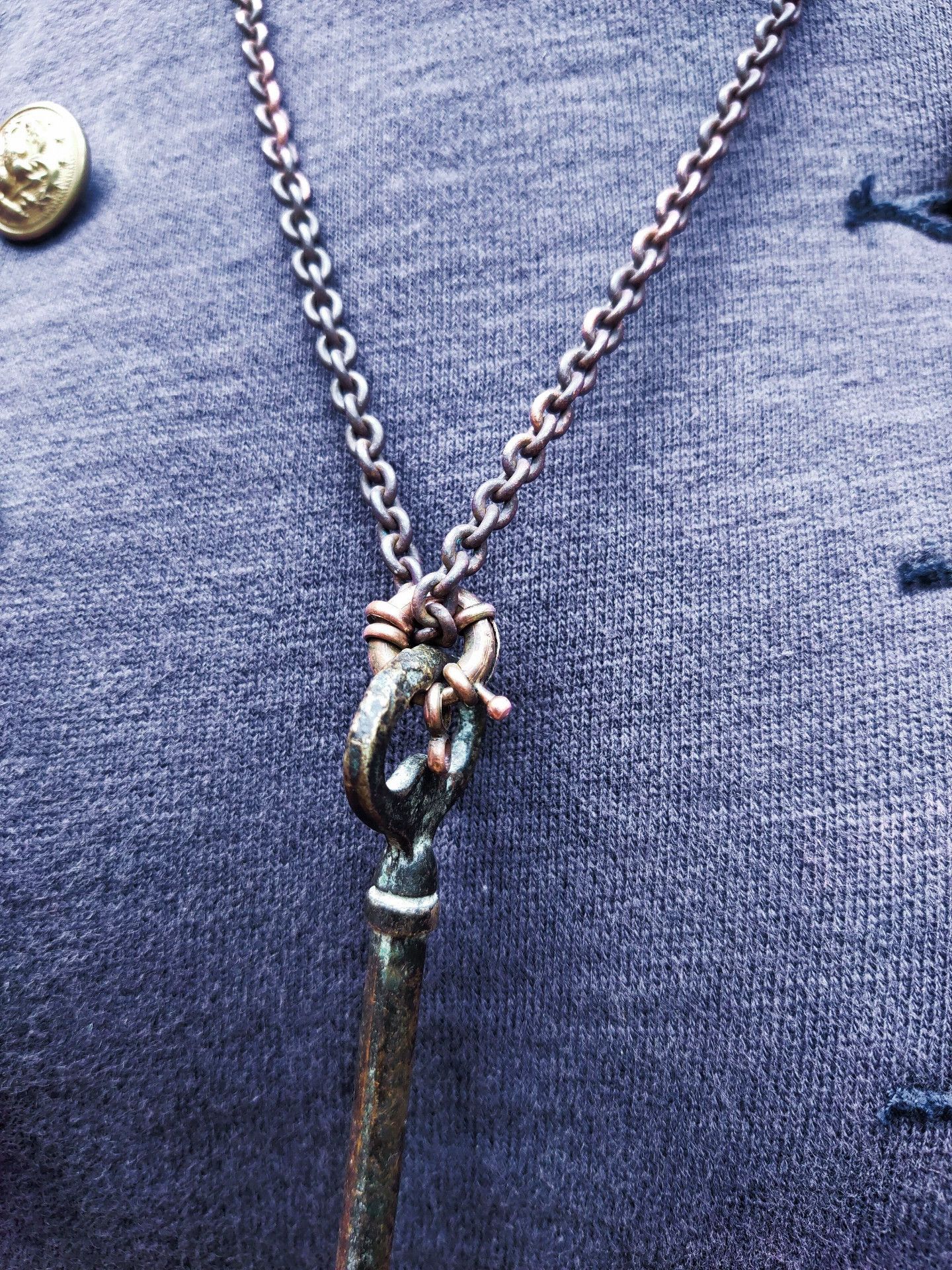 Vintage Safe Key Pendant