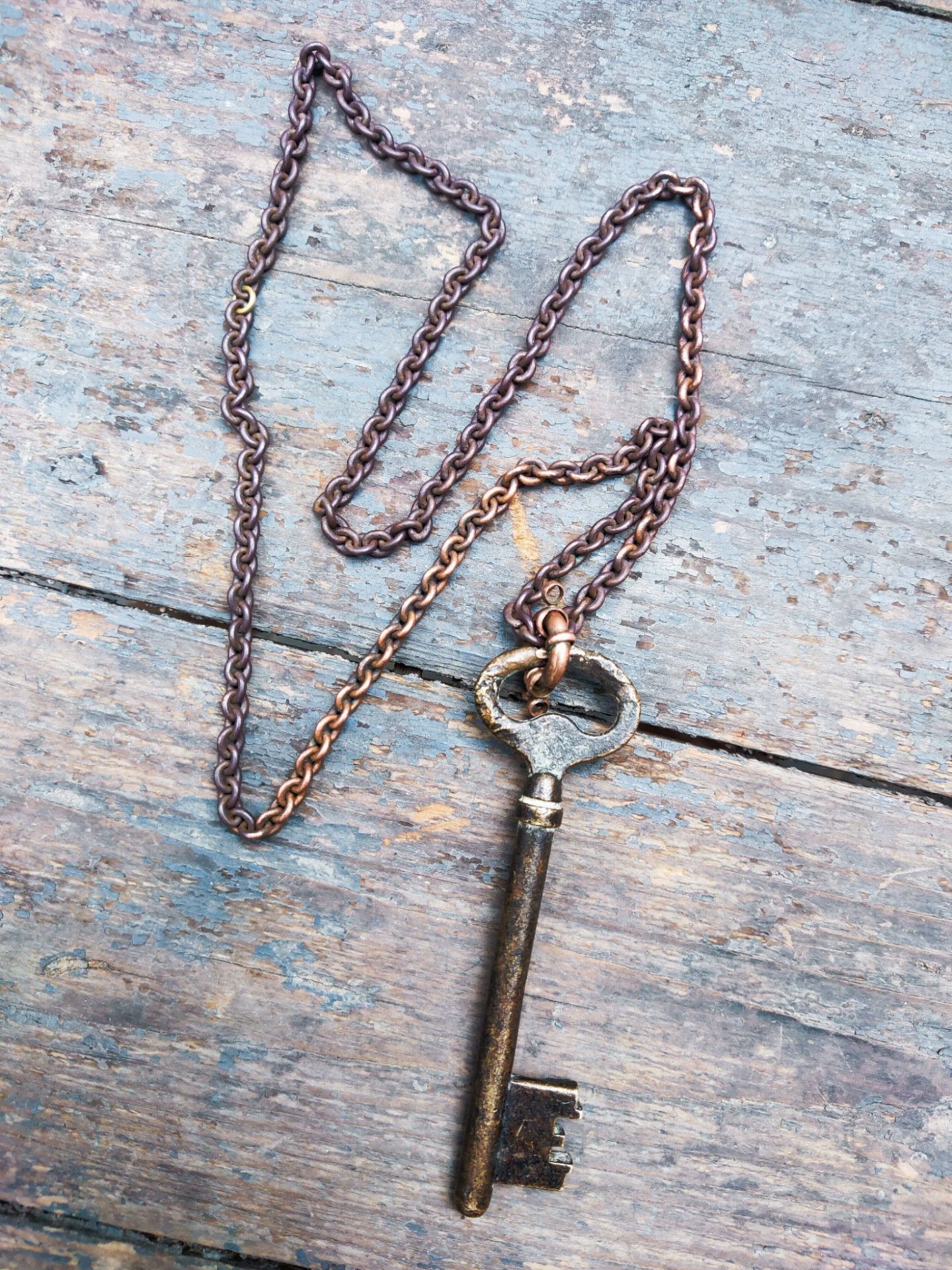 Vintage Safe Key Pendant