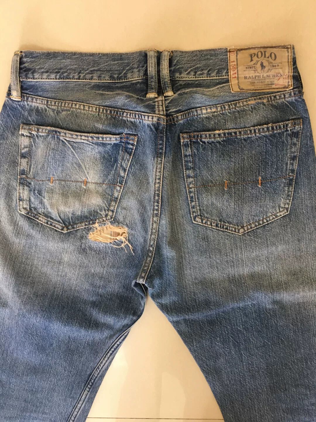 Polo Ralph Lauren Polo RL Denim with Leather Accents Size US 39 - 6 Thumbnail