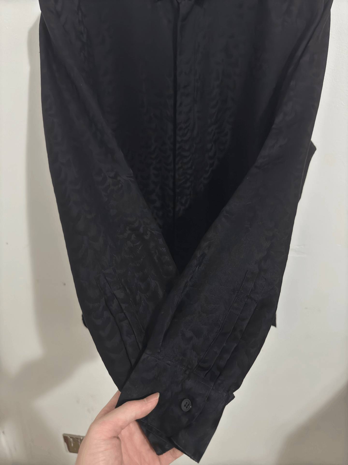 Saint Laurent Paris Saint Laurent Black Silk Leopard Shirt Size US M / EU 48-50 / 2 - 4 Thumbnail