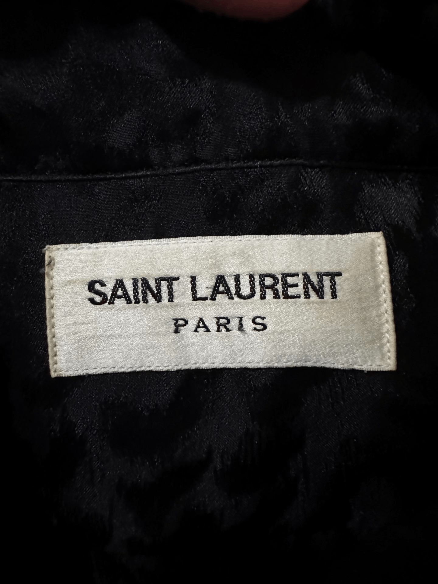 Saint Laurent Paris Saint Laurent Black Silk Leopard Shirt Size US M / EU 48-50 / 2 - 6 Thumbnail
