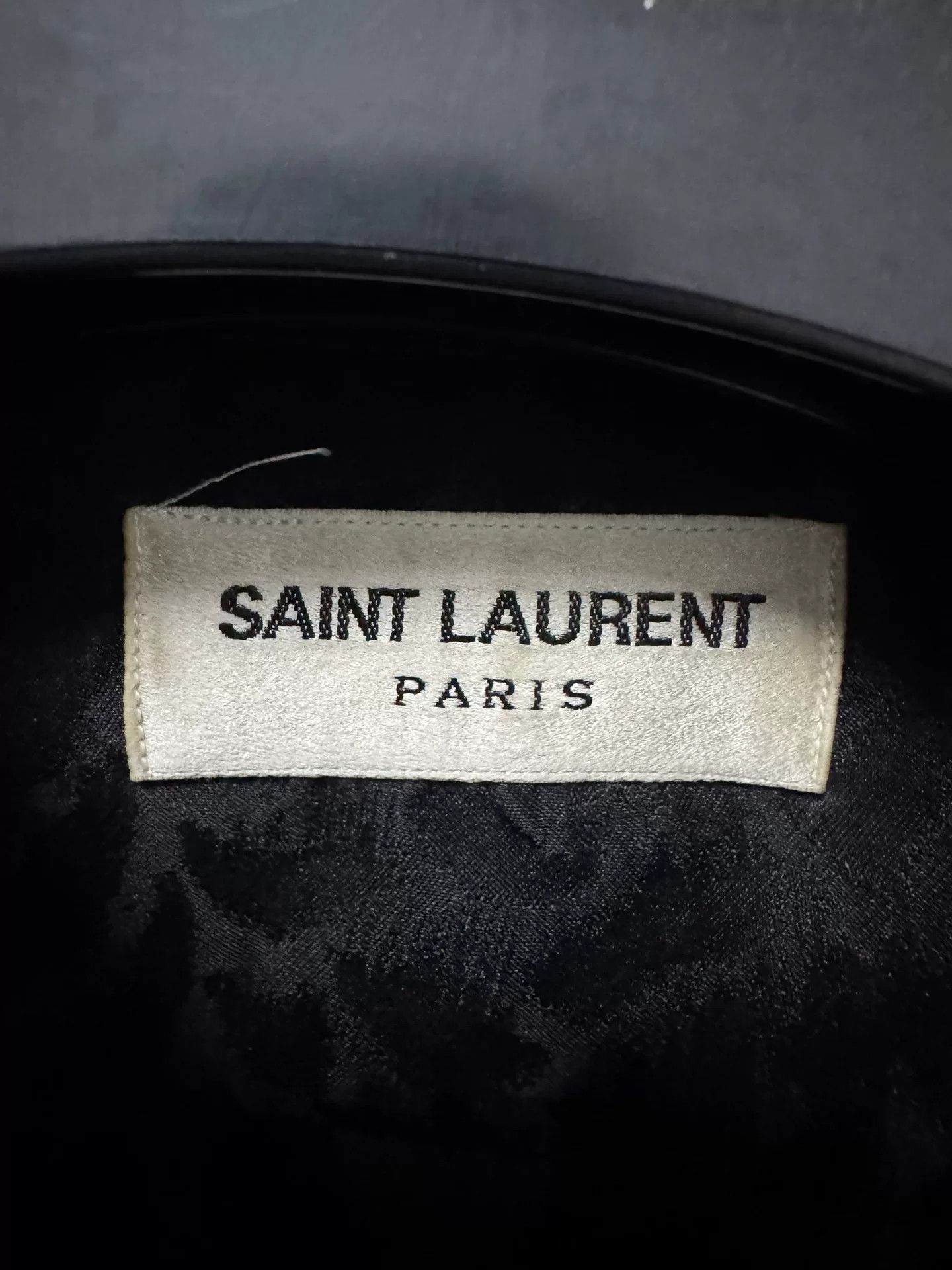 Saint Laurent Heart Print Silk Shirt