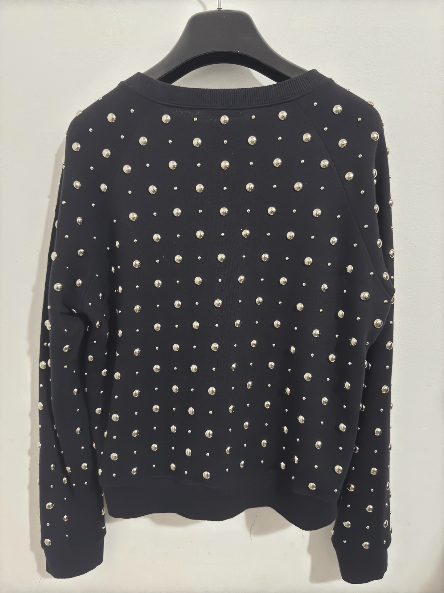 Saint Laurent Paris Saint Laurent Black Studded Sweatshirt Size US L / EU 52-54 / 3 - 2 Thumbnail