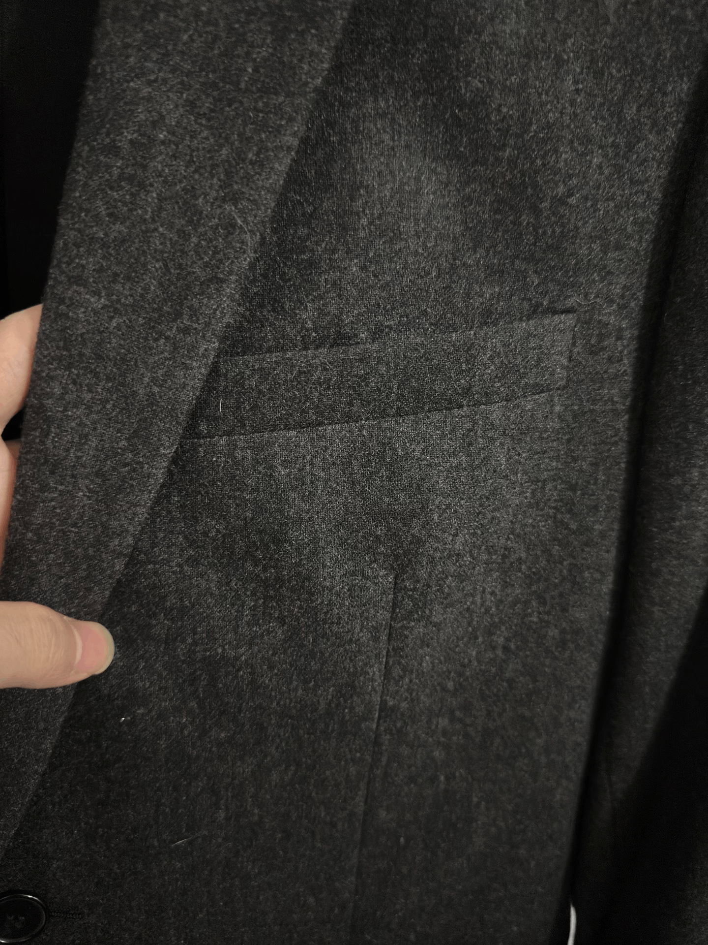 Saint Laurent Paris Saint Laurent Black Gray Wool Suit Jacket Size US M / EU 48-50 / 2 - 3 Thumbnail