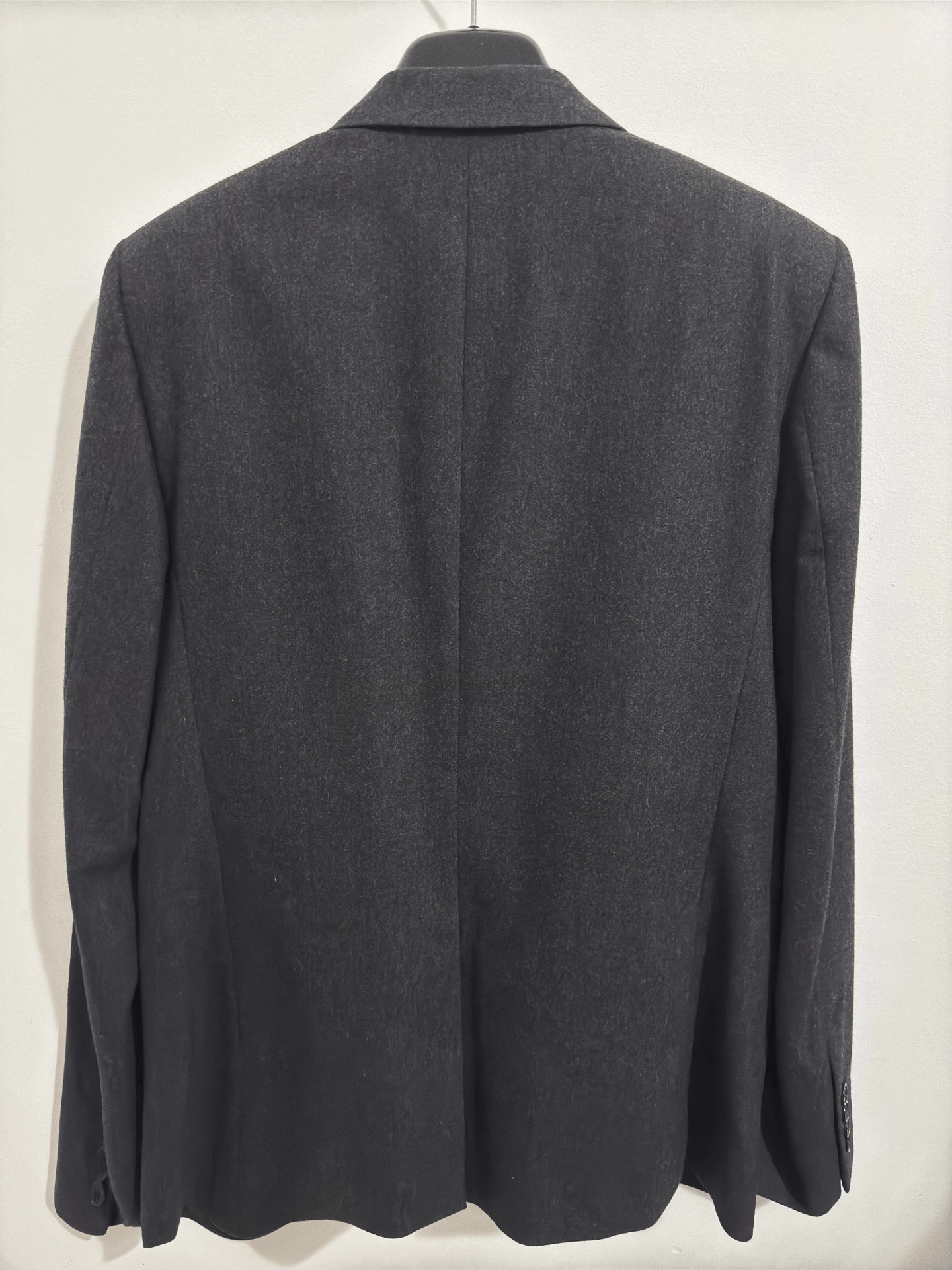 Saint Laurent Paris Saint Laurent Black Gray Wool Suit Jacket Size US M / EU 48-50 / 2 - 2 Thumbnail