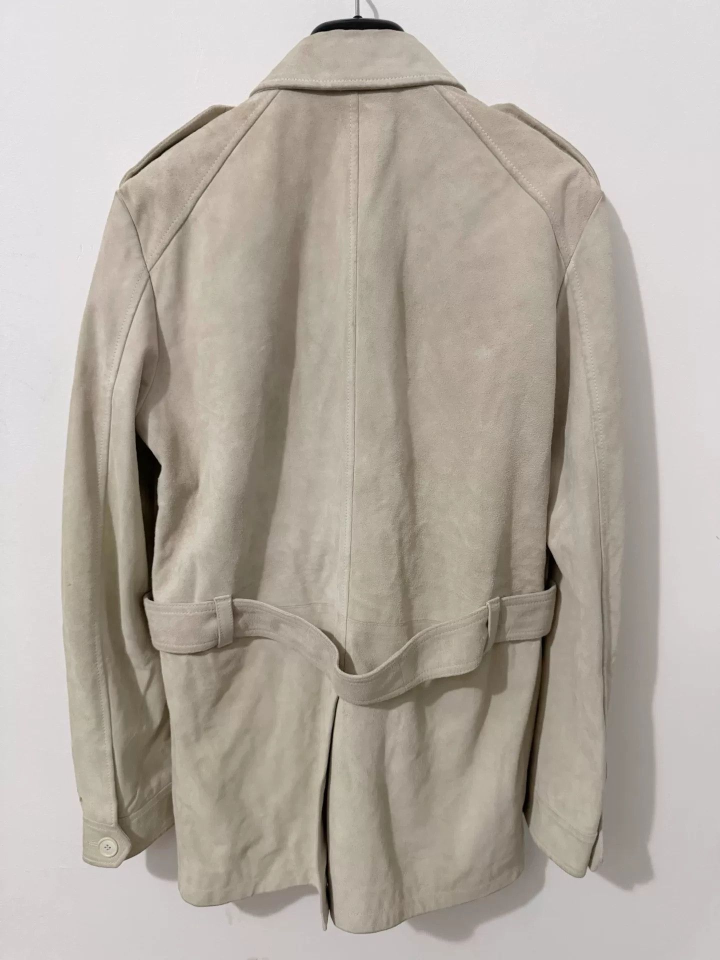 Saint Laurent Paris Saint Laurent Beige Suede Hunting Jacket Size US L / EU 52-54 / 3 - 2 Thumbnail