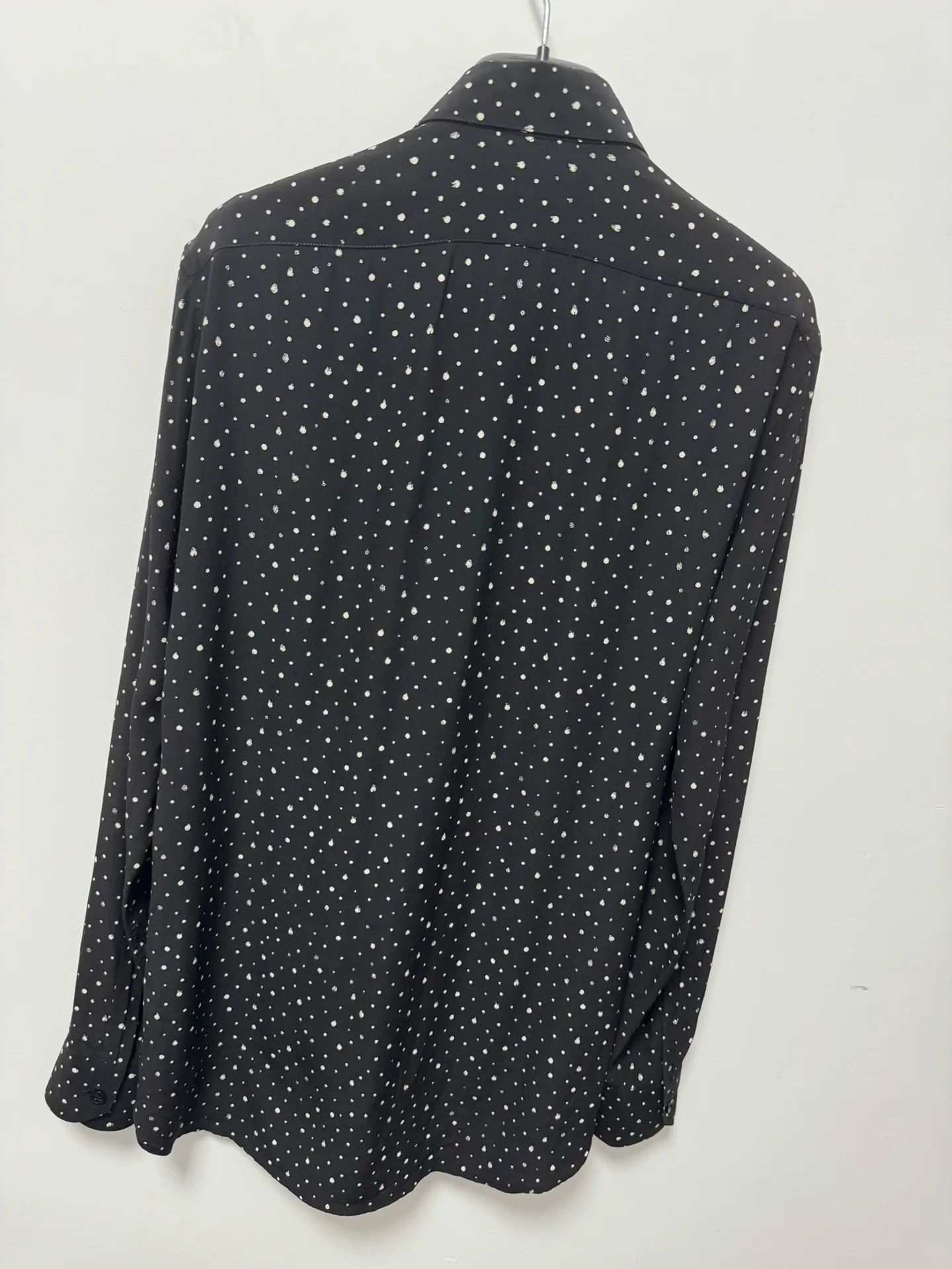 Saint Laurent Paris Saint Laurent Polka Dot Silk Shirt Size US M / EU 48-50 / 2 - 4 Thumbnail