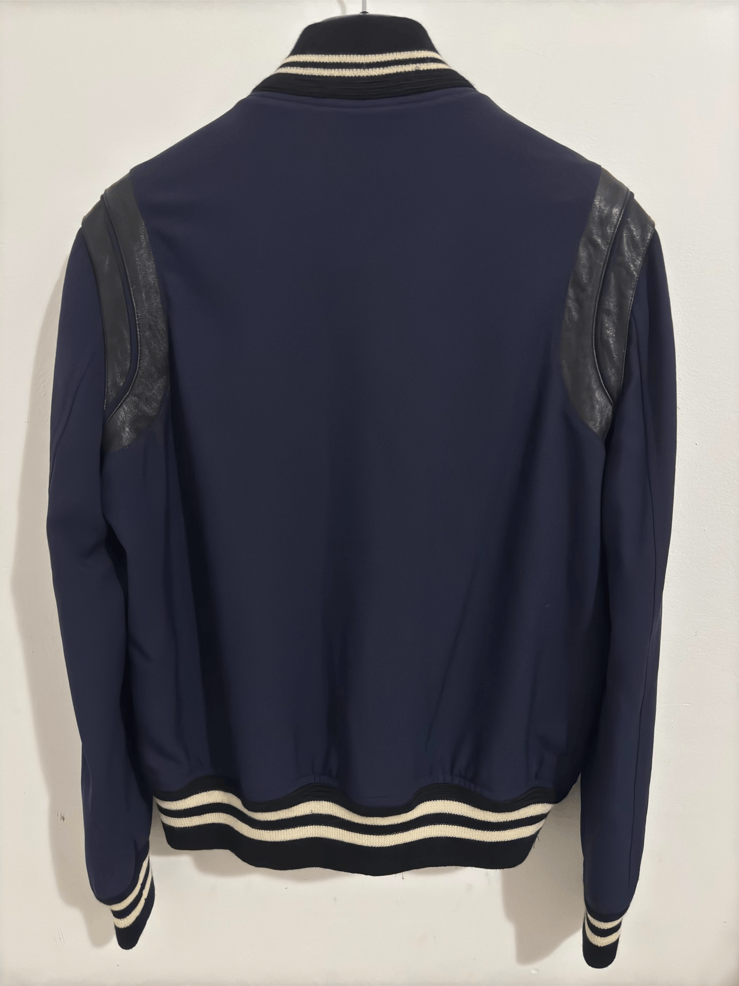 Saint Laurent Paris Saint Laurent Baseball Jacket in Navy Blue Size US M / EU 48-50 / 2 - 2 Thumbnail