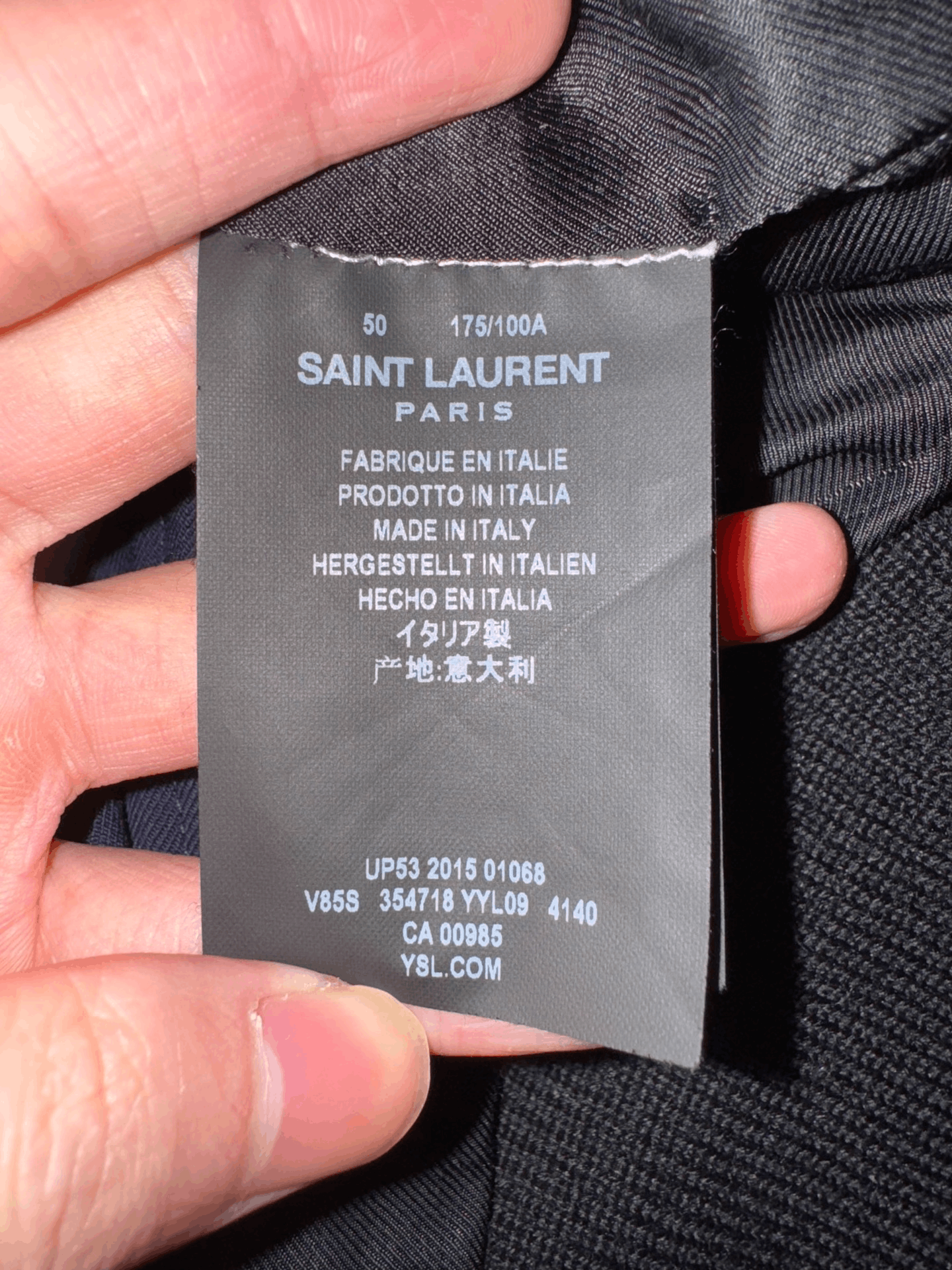 Saint Laurent Paris Saint Laurent Baseball Jacket in Navy Blue Size US M / EU 48-50 / 2 - 8 Thumbnail