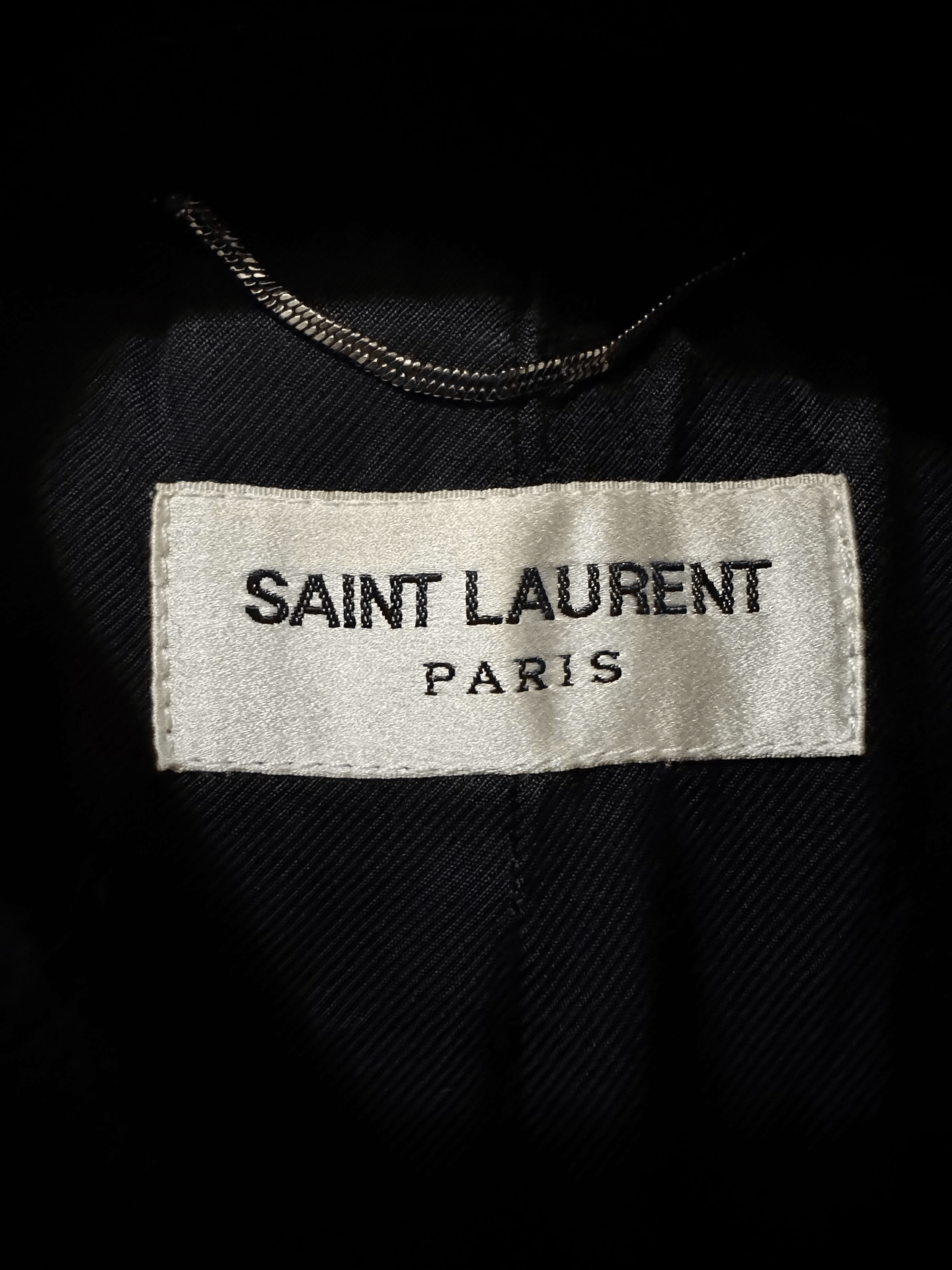 Saint Laurent Paris Saint Laurent Baseball Jacket in Navy Blue Size US M / EU 48-50 / 2 - 6 Thumbnail