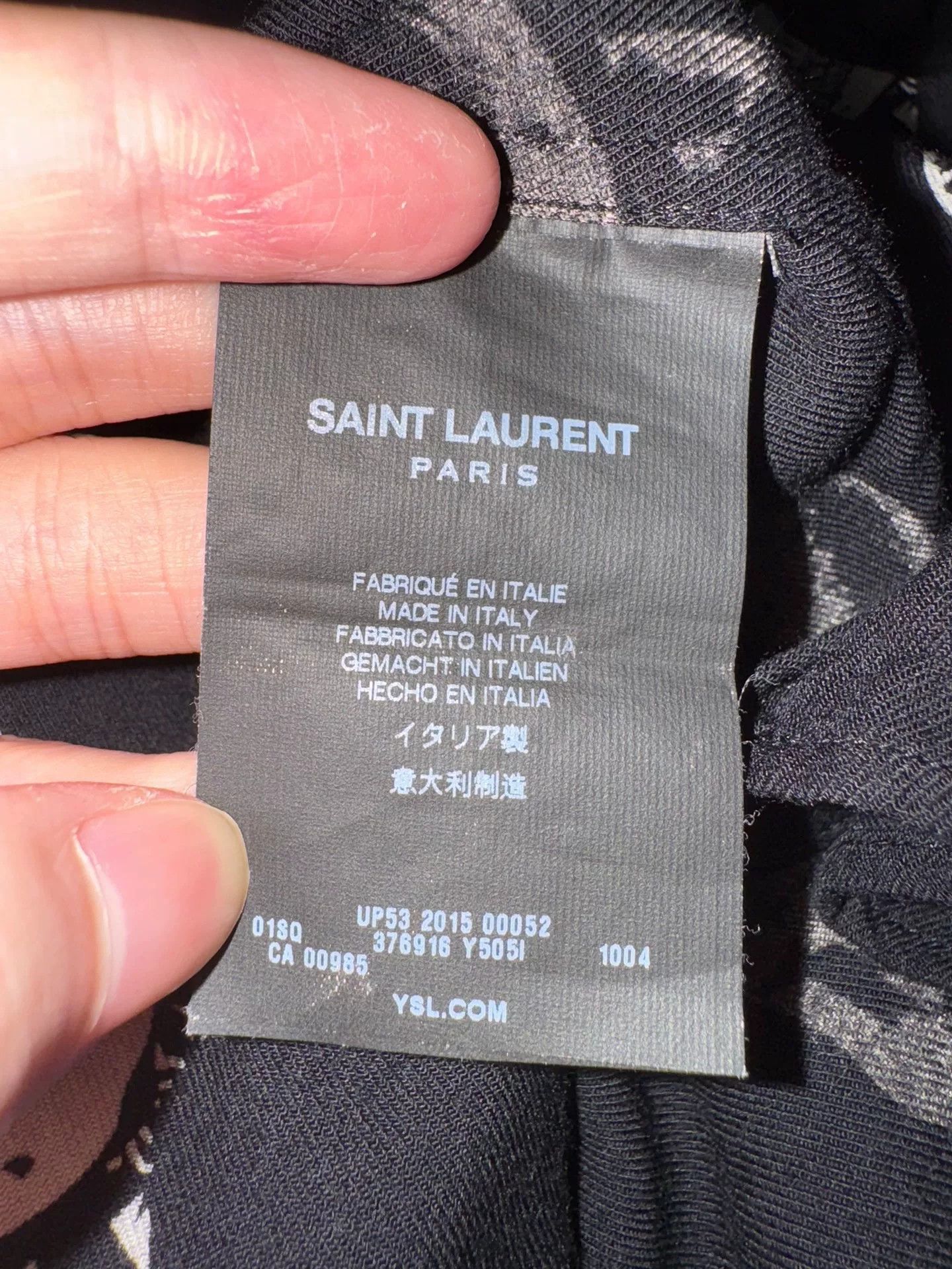 Saint Laurent Paris Saint Laurent Skull Printed Shirt Size US M / EU 48-50 / 2 - 7 Thumbnail