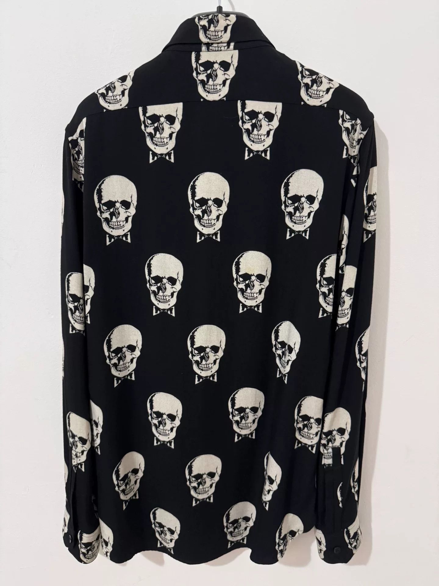 Saint Laurent Paris Saint Laurent Skull Printed Shirt Size US M / EU 48-50 / 2 - 2 Thumbnail