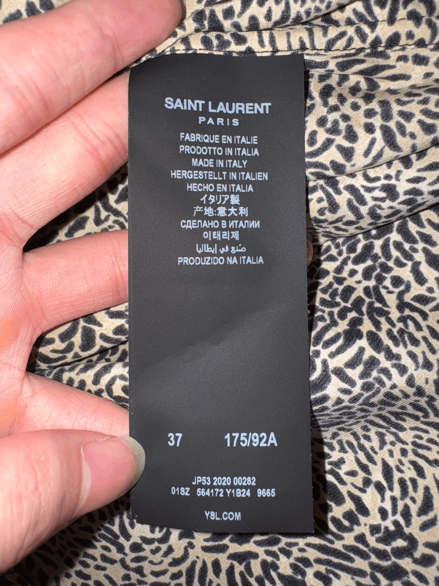 Saint Laurent Paris Saint Laurent Leopard Silk Shirt Size M / US 6-8 / IT 42-44 - 8 Thumbnail