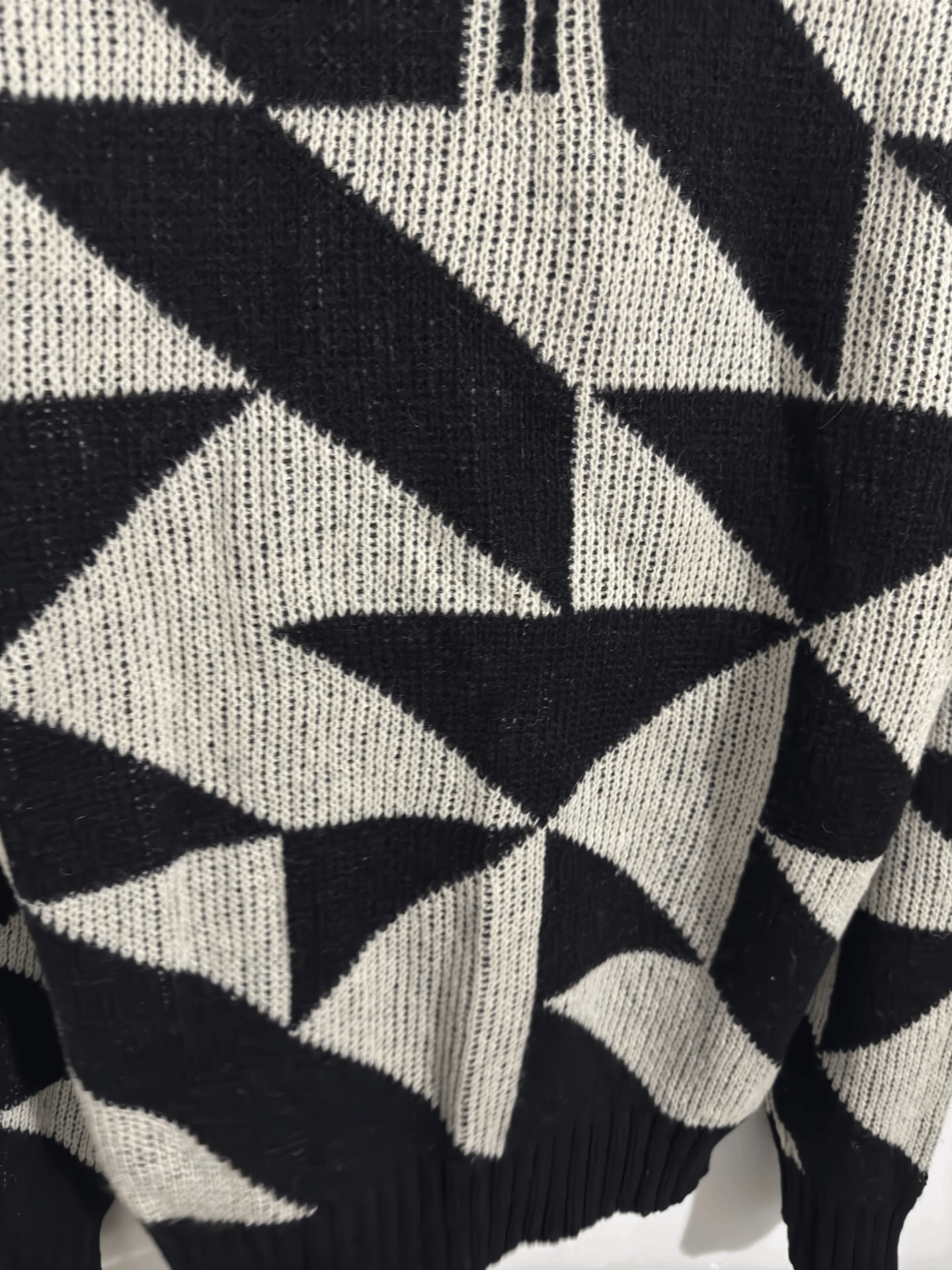 Saint Laurent Paris Saint Laurent Black and White Wool Sweater Size US M / EU 48-50 / 2 - 4 Thumbnail