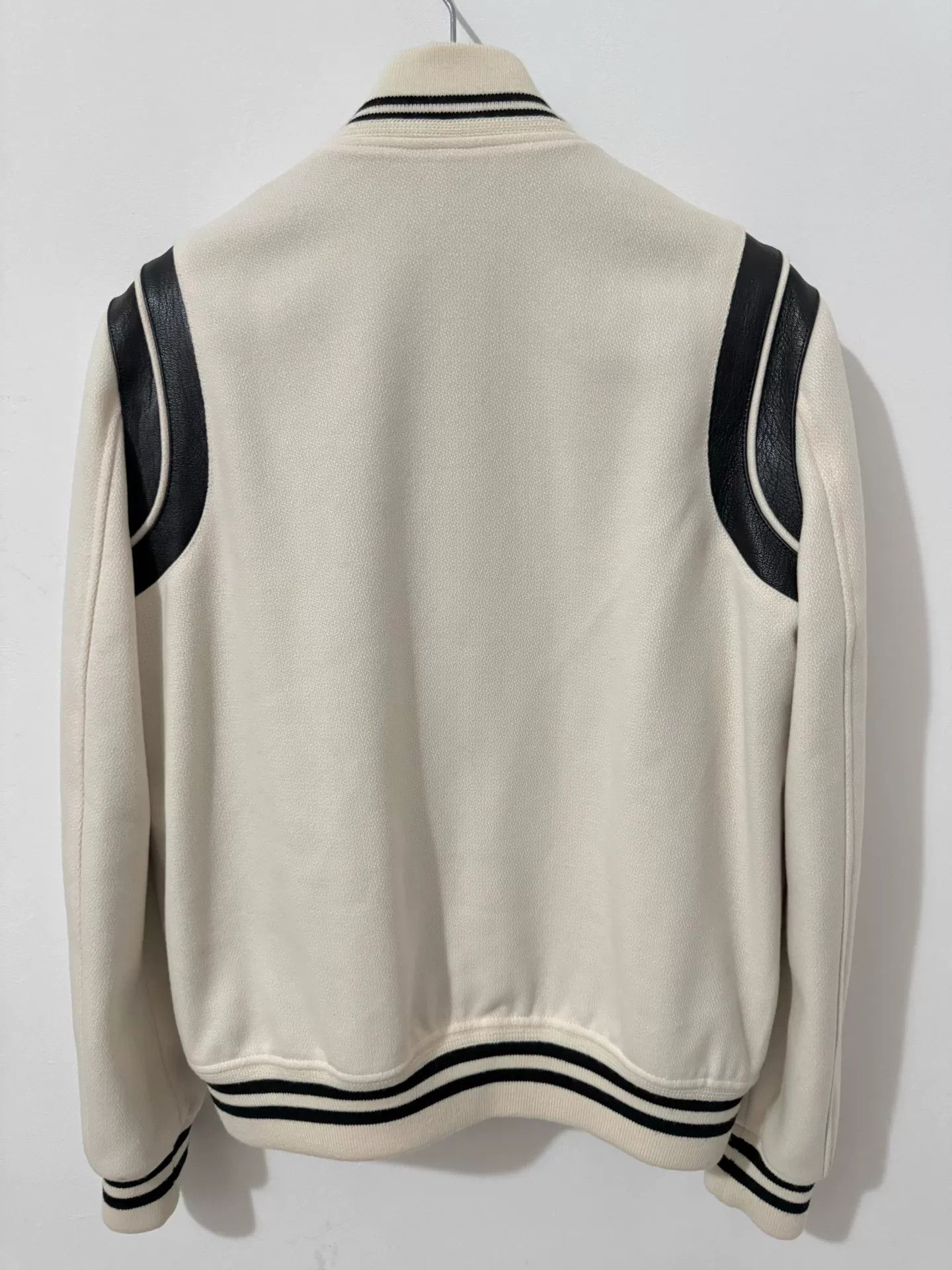 Saint Laurent Paris Saint Laurent Wool and Leather Jacket Size US M / EU 48-50 / 2 - 2 Thumbnail