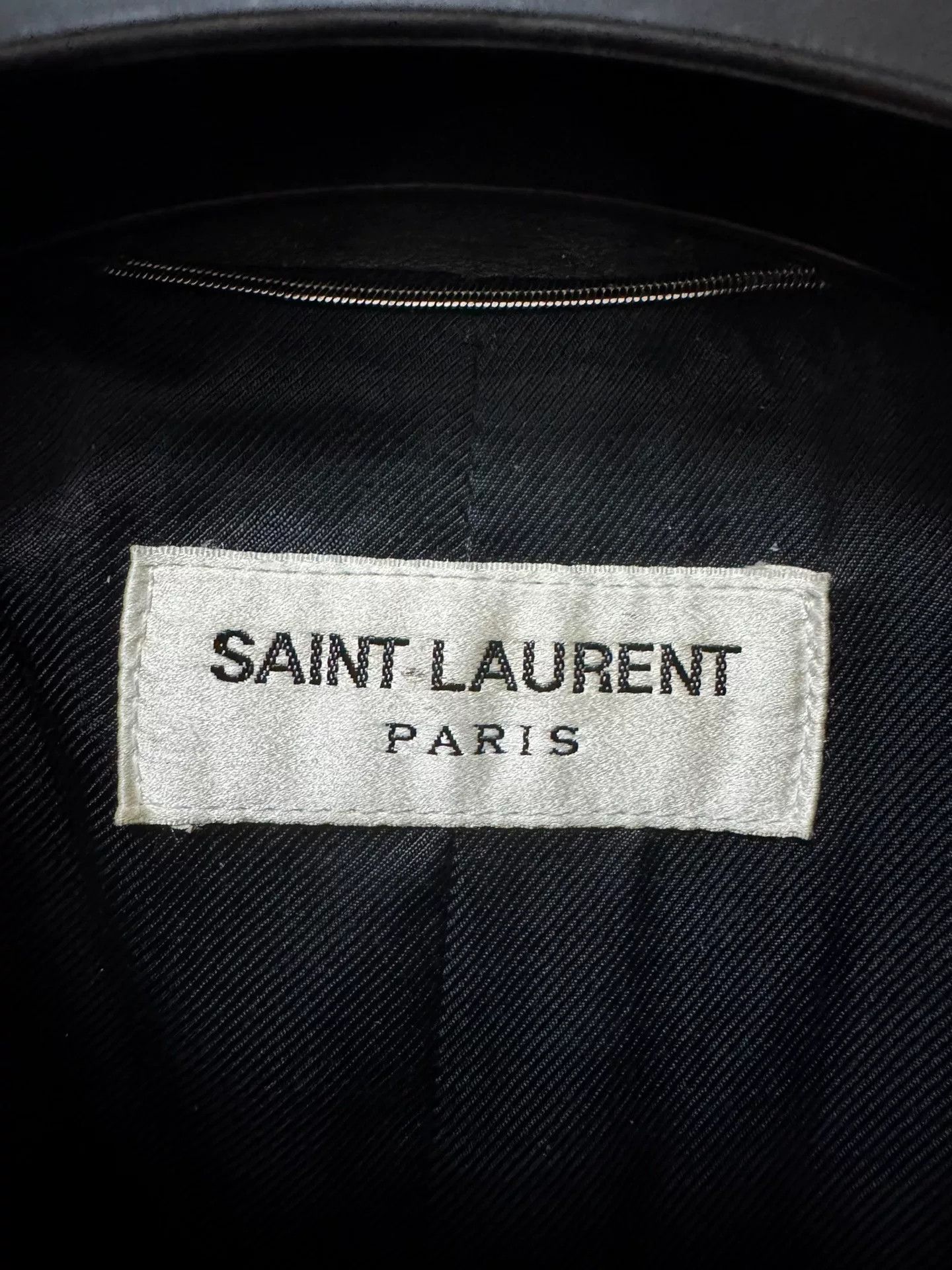 Saint Laurent Paris Saint Laurent Black Leather Jacket Size US M / EU 48-50 / 2 - 5 Thumbnail