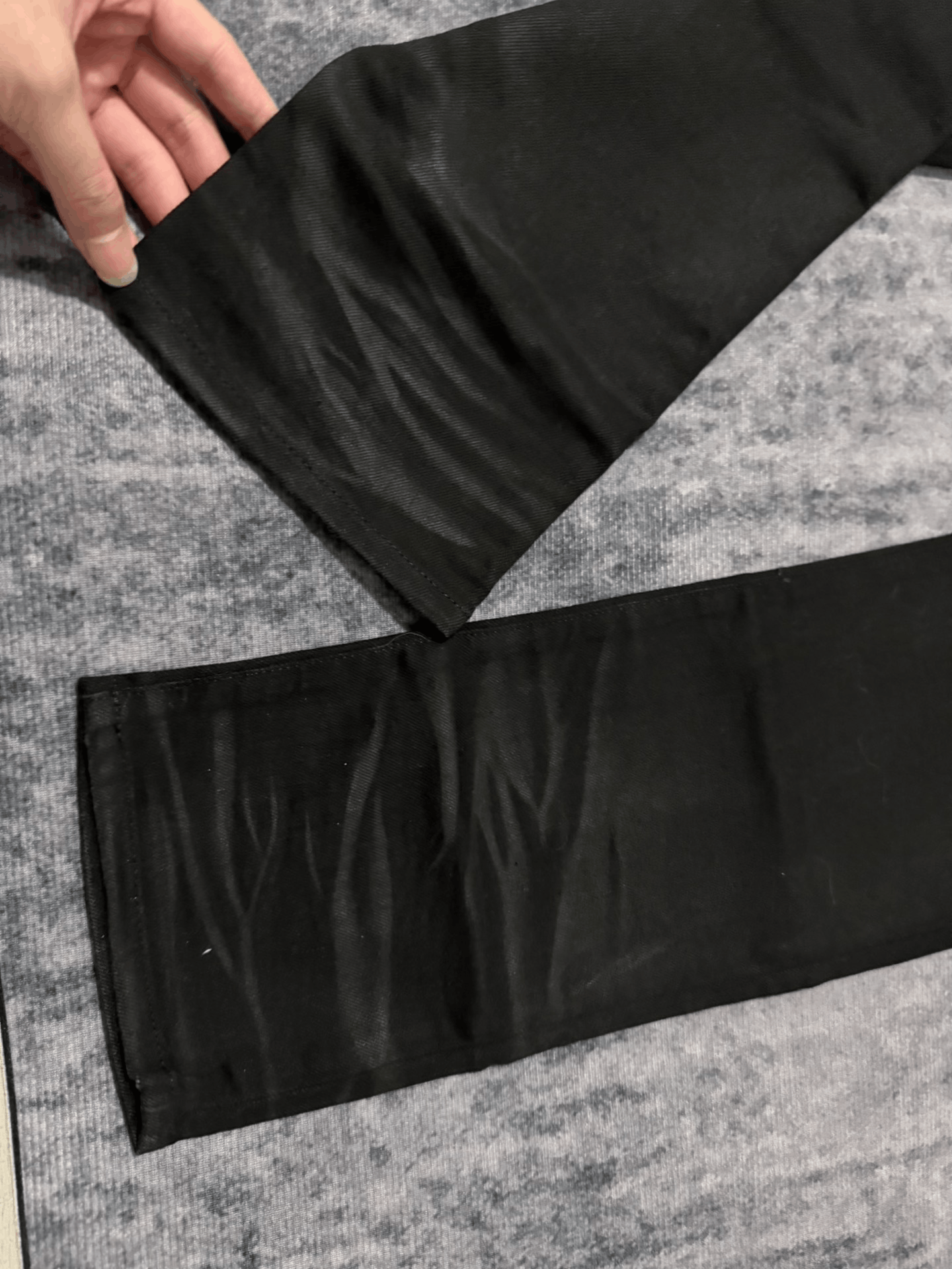 Saint Laurent Paris Saint Laurent Black Coated Denim Pants Size US 33 - 5 Thumbnail