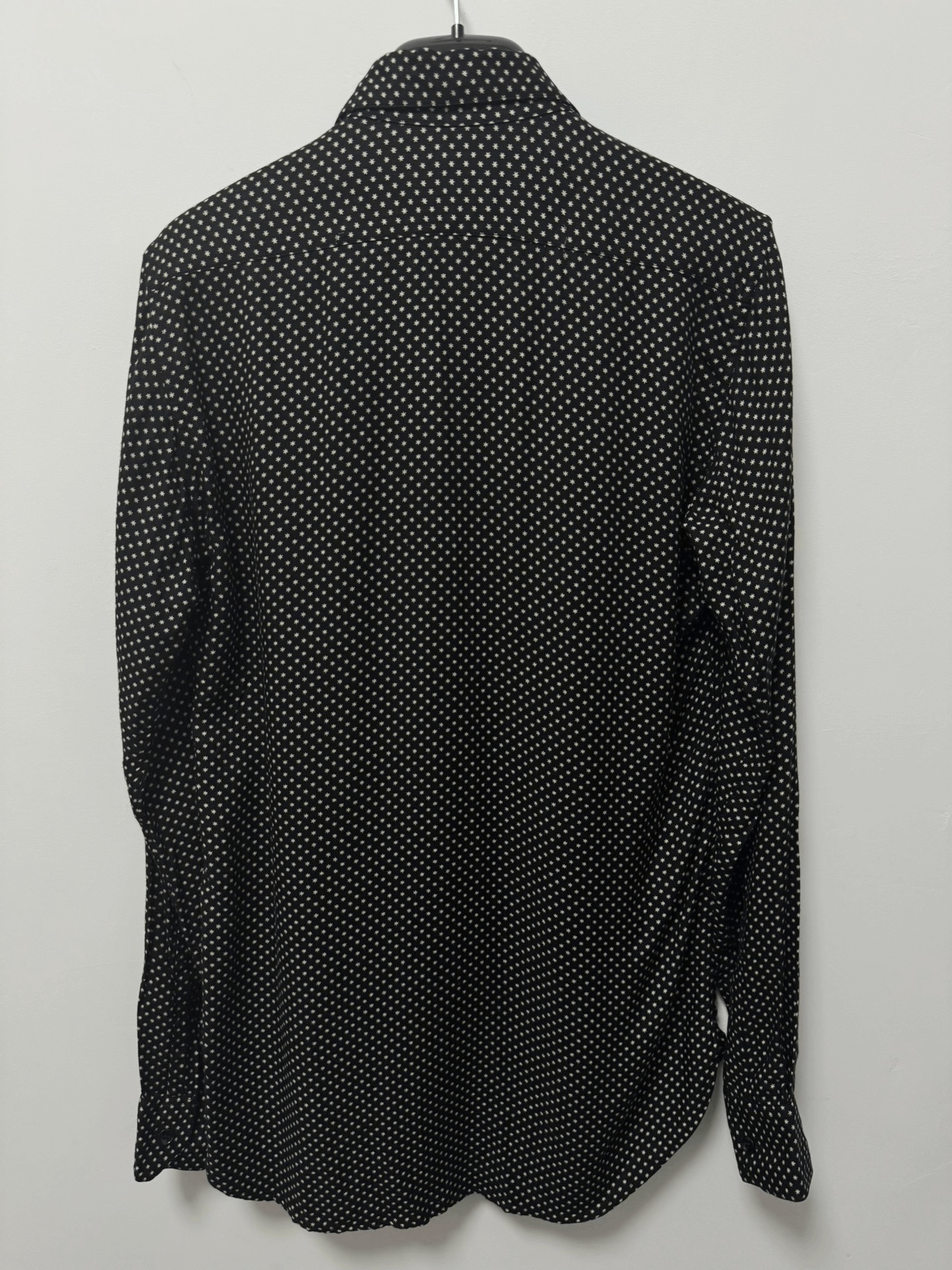 Saint Laurent Paris Saint Laurent Star Print Silk Shirt Size US M / EU 48-50 / 2 - 2 Thumbnail