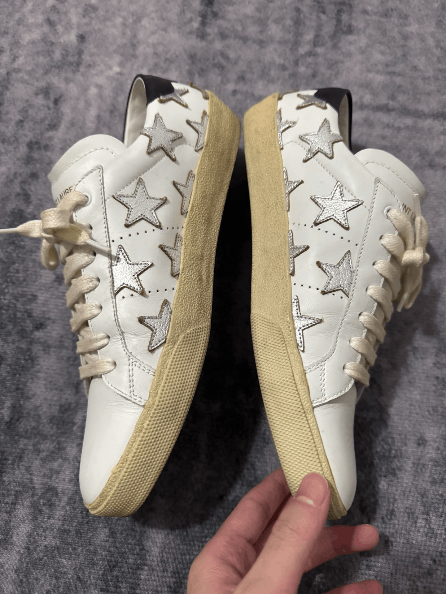 Saint Laurent Paris Saint Laurent Black Low-Top Sneakers Size US 6 / EU 39 - 3 Thumbnail