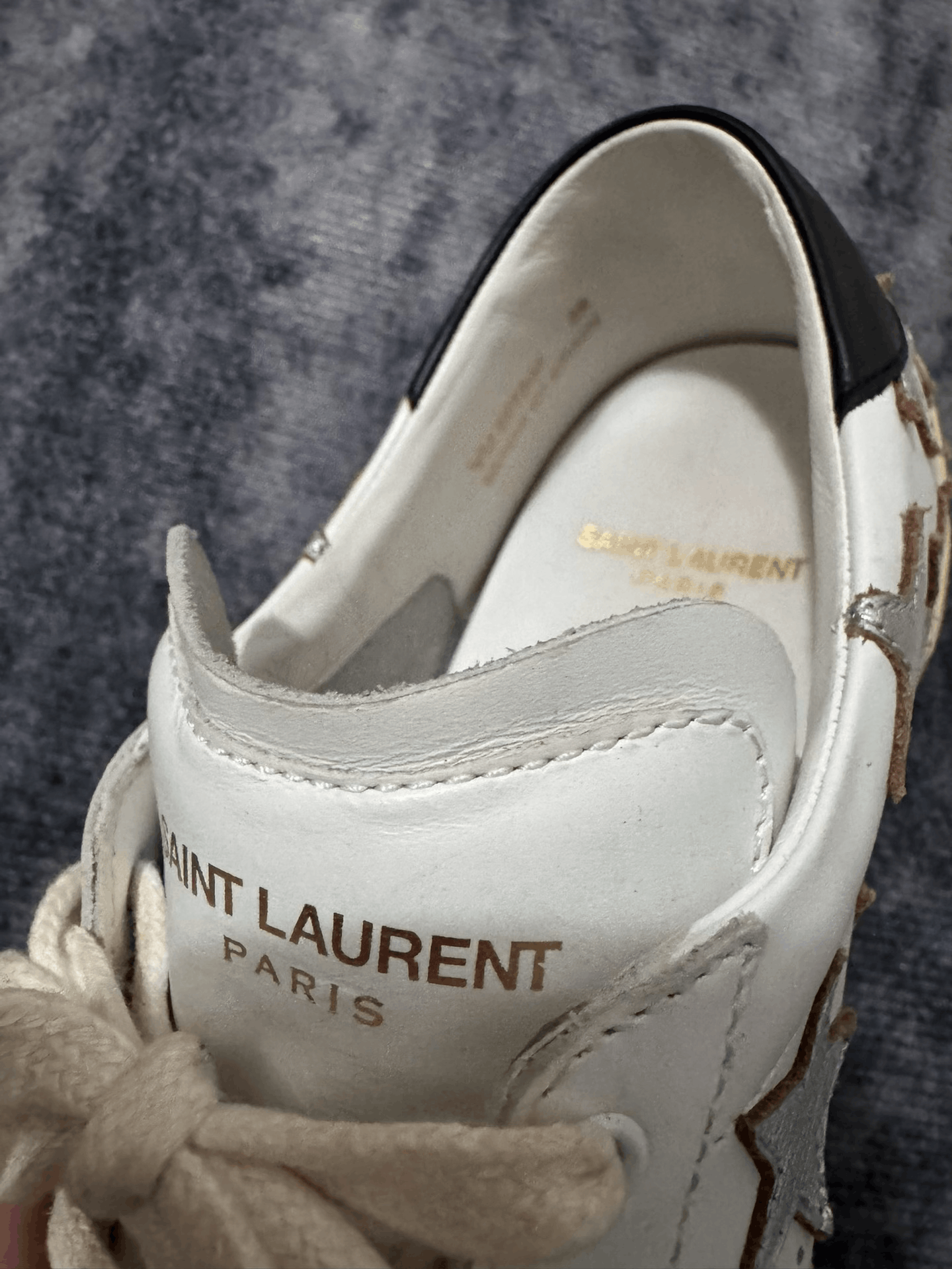 Saint Laurent Paris Saint Laurent Black Low-Top Sneakers Size US 6 / EU 39 - 4 Thumbnail