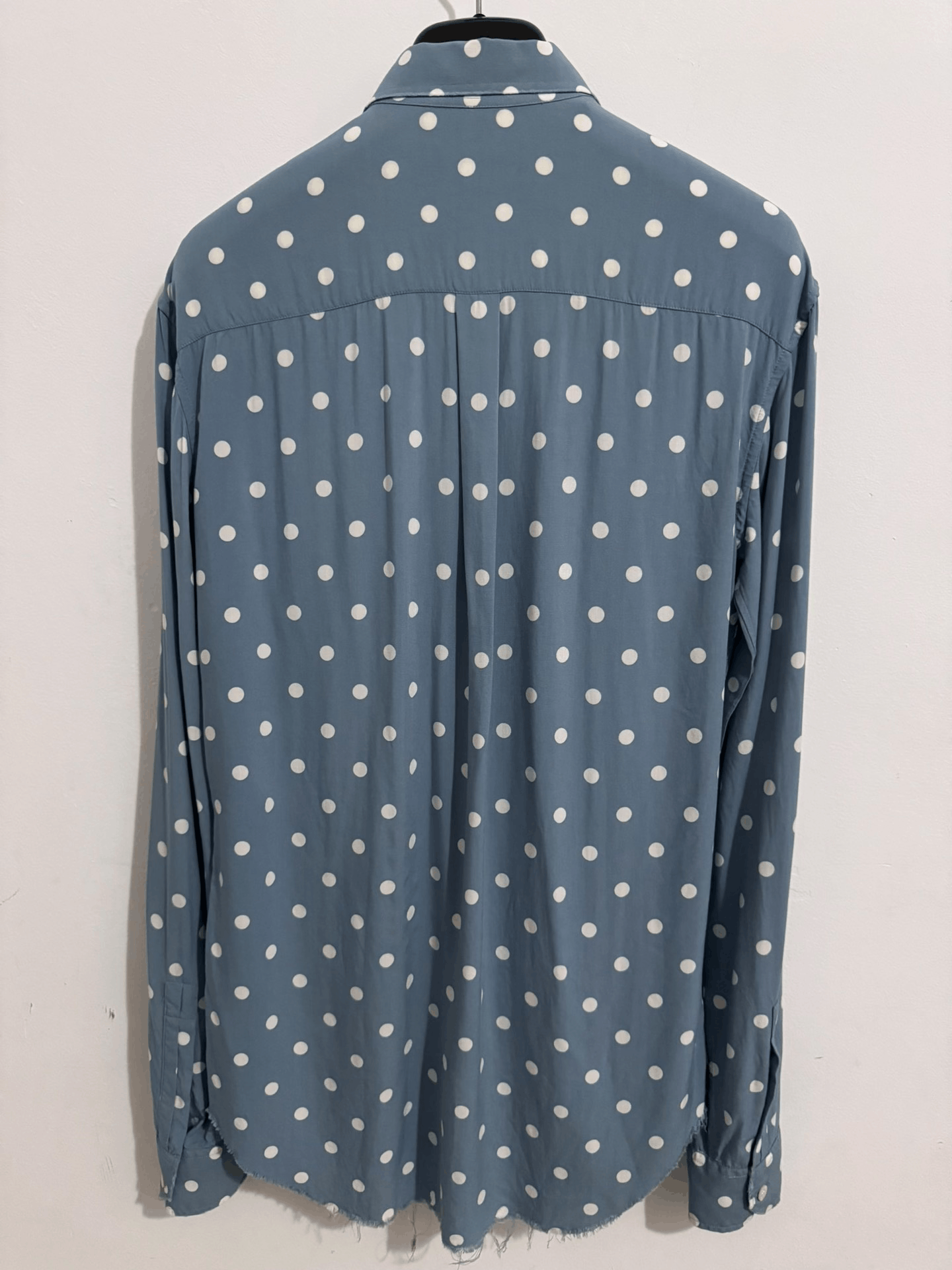 Saint Laurent Paris Saint Laurent Polka Dot Frayed Shirt Size M / US 6-8 / IT 42-44 - 2 Thumbnail