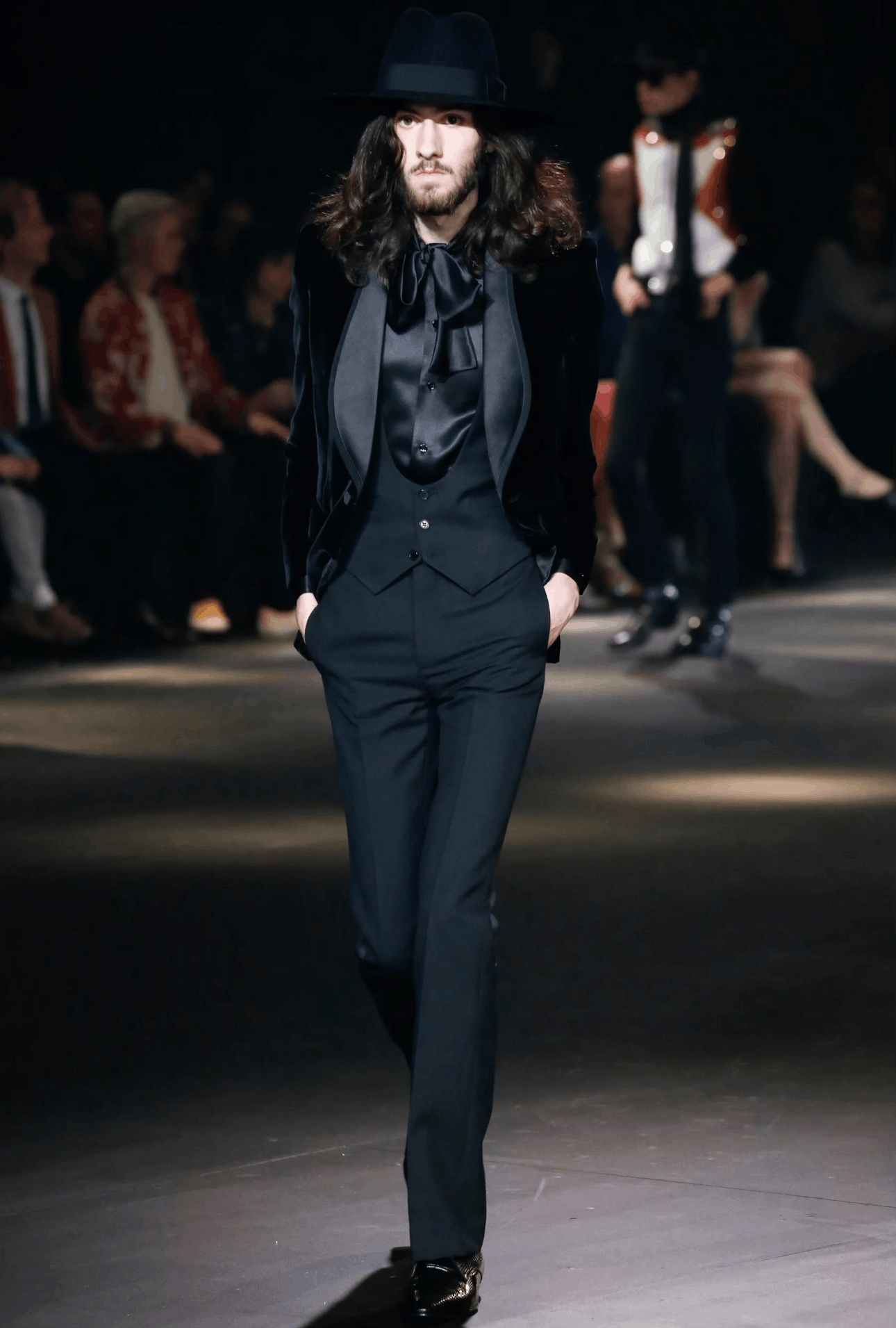 Saint Laurent Paris Saint Laurent Black Wool Flared Trousers Size US 34 / EU 50 - 8 Thumbnail