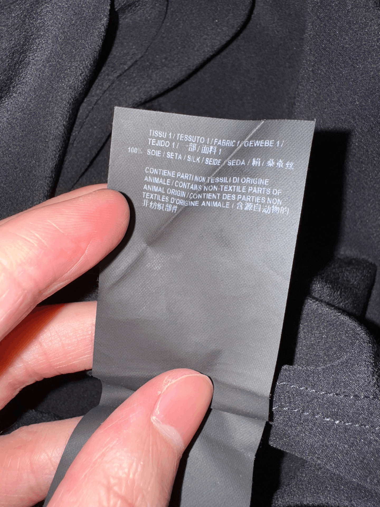 Saint Laurent Paris Saint Laurent Black Silk Shirt Size US XS / EU 42 / 0 - 6 Thumbnail