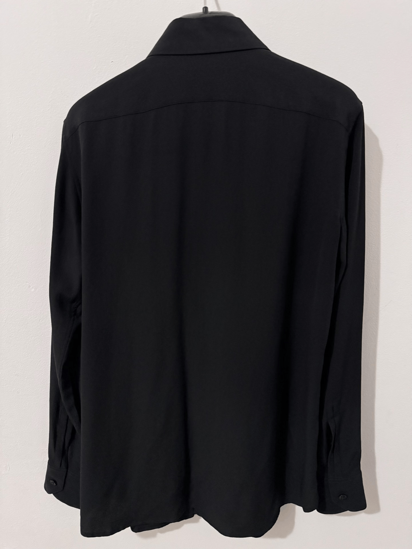 Saint Laurent Paris Saint Laurent Black Silk Shirt Size US XS / EU 42 / 0 - 2 Thumbnail