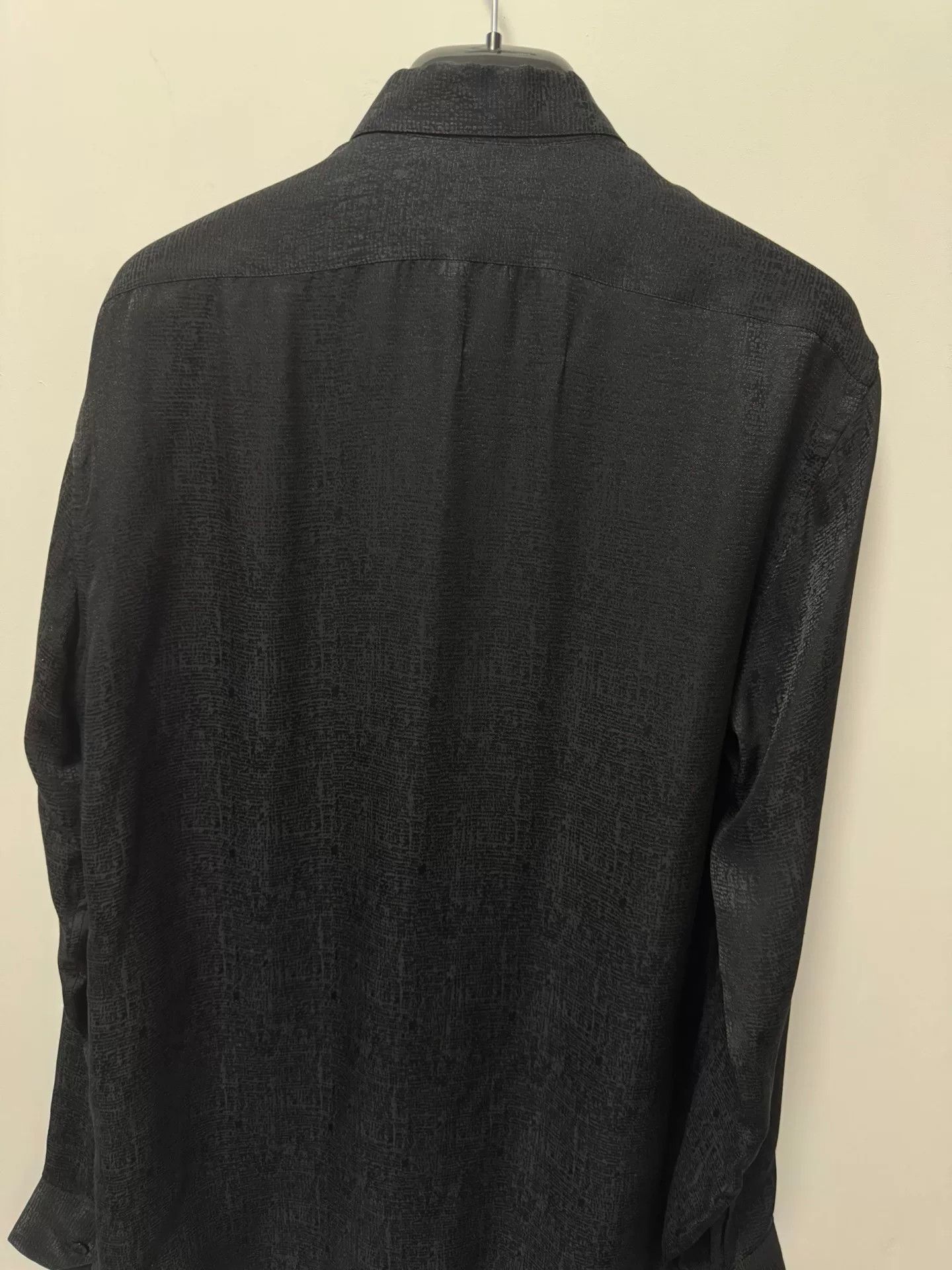 Saint Laurent Paris Saint Laurent Silk Black Shirt Size US M / EU 48-50 / 2 - 4 Thumbnail