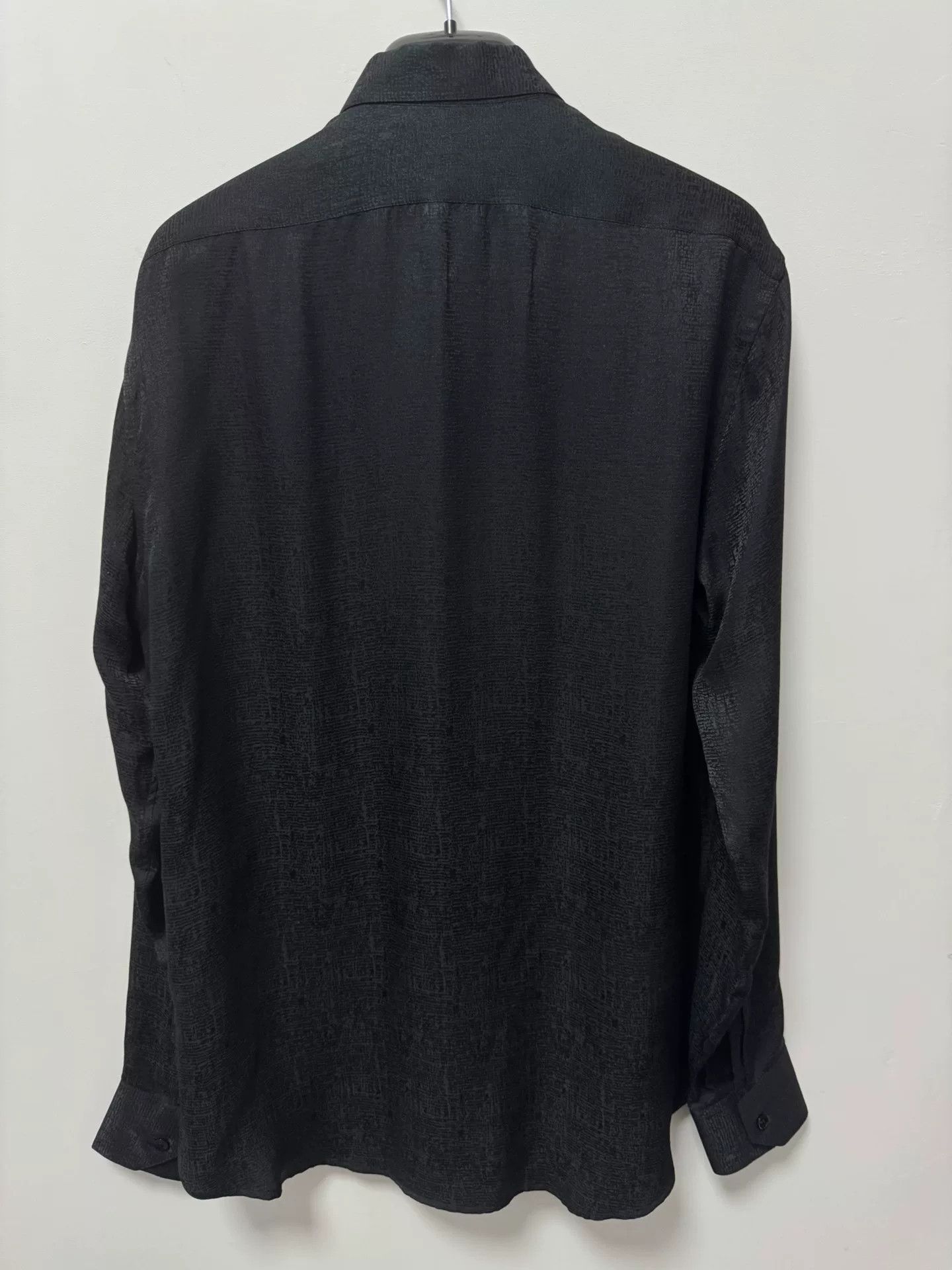 Saint Laurent Paris Saint Laurent Silk Black Shirt Size US M / EU 48-50 / 2 - 2 Thumbnail