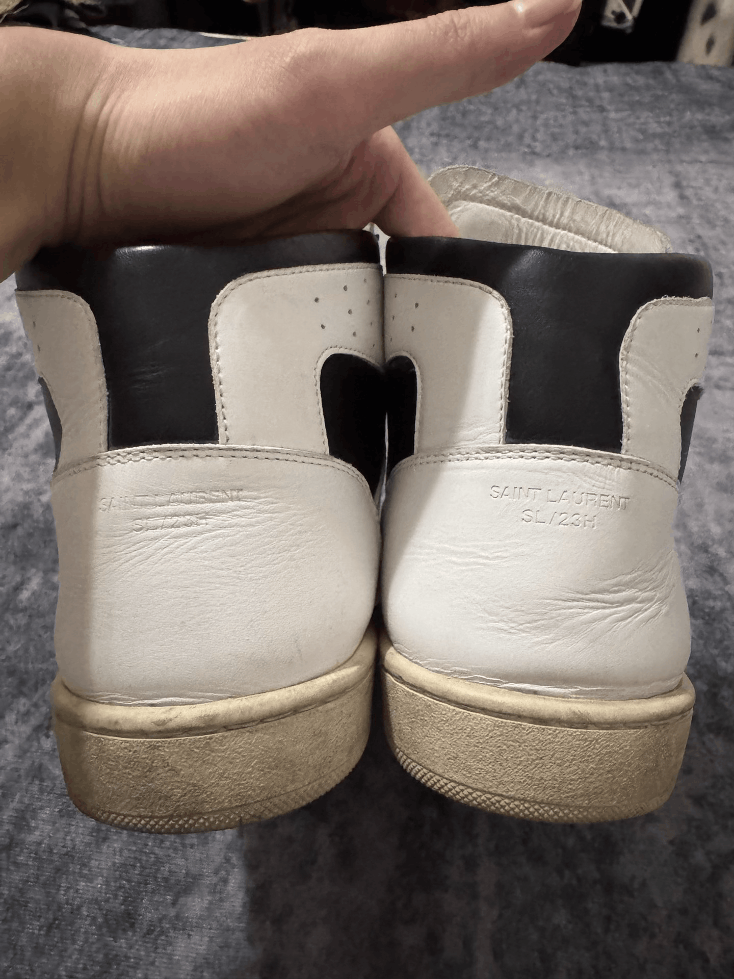 Saint Laurent Paris Saint Laurent High-Top Leather Sneakers Size US 7 / EU 40 - 4 Thumbnail