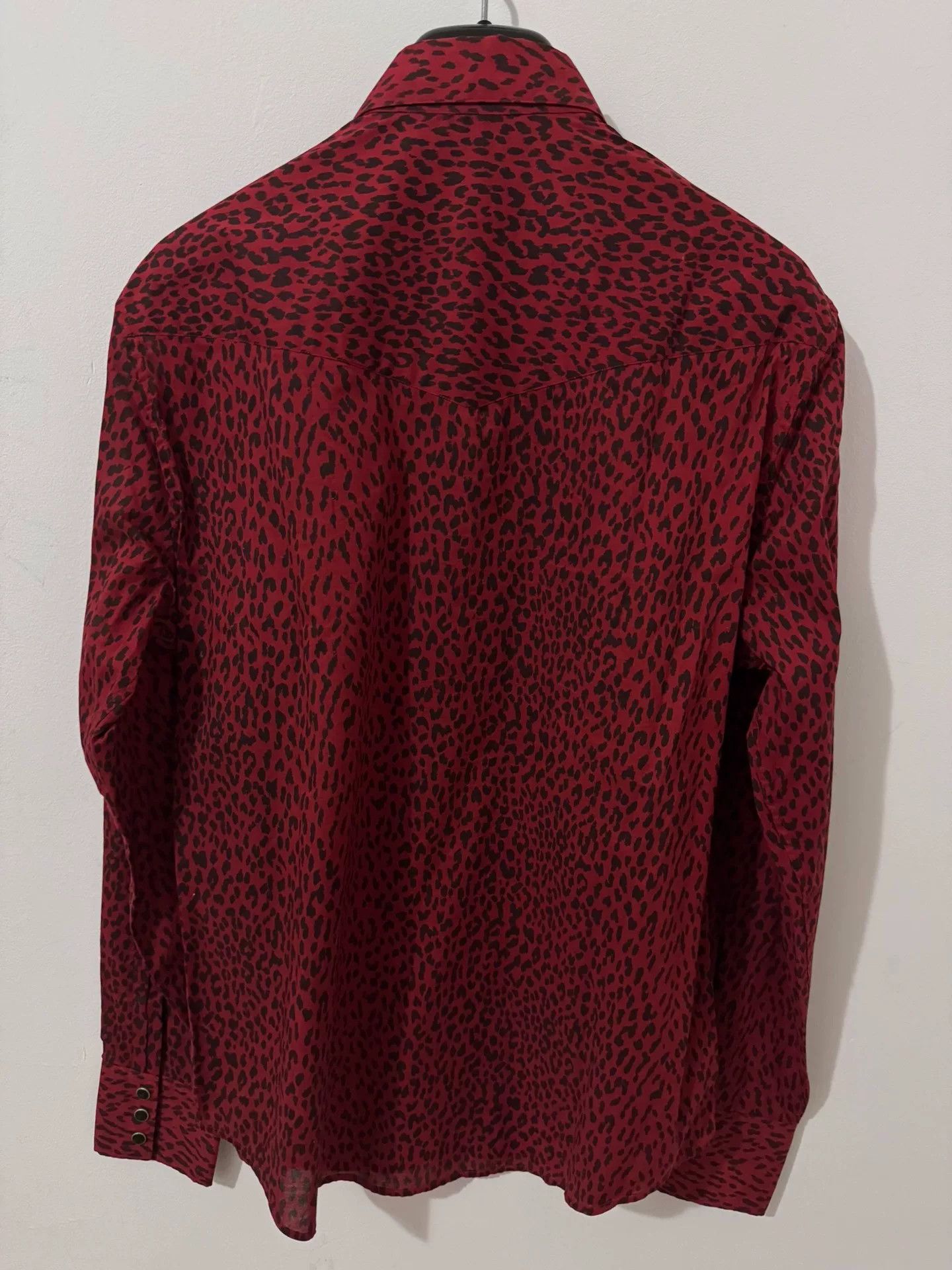 Saint Laurent Paris Saint Laurent Red Leopard Print Shirt Size S / US 4 / IT 40 - 2 Thumbnail