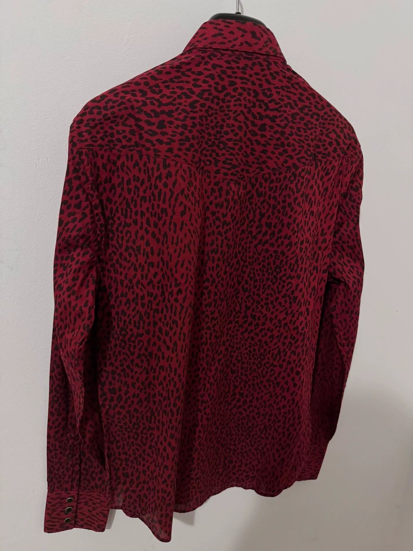 Saint Laurent Paris Saint Laurent Red Leopard Print Shirt Size S / US 4 / IT 40 - 4 Thumbnail