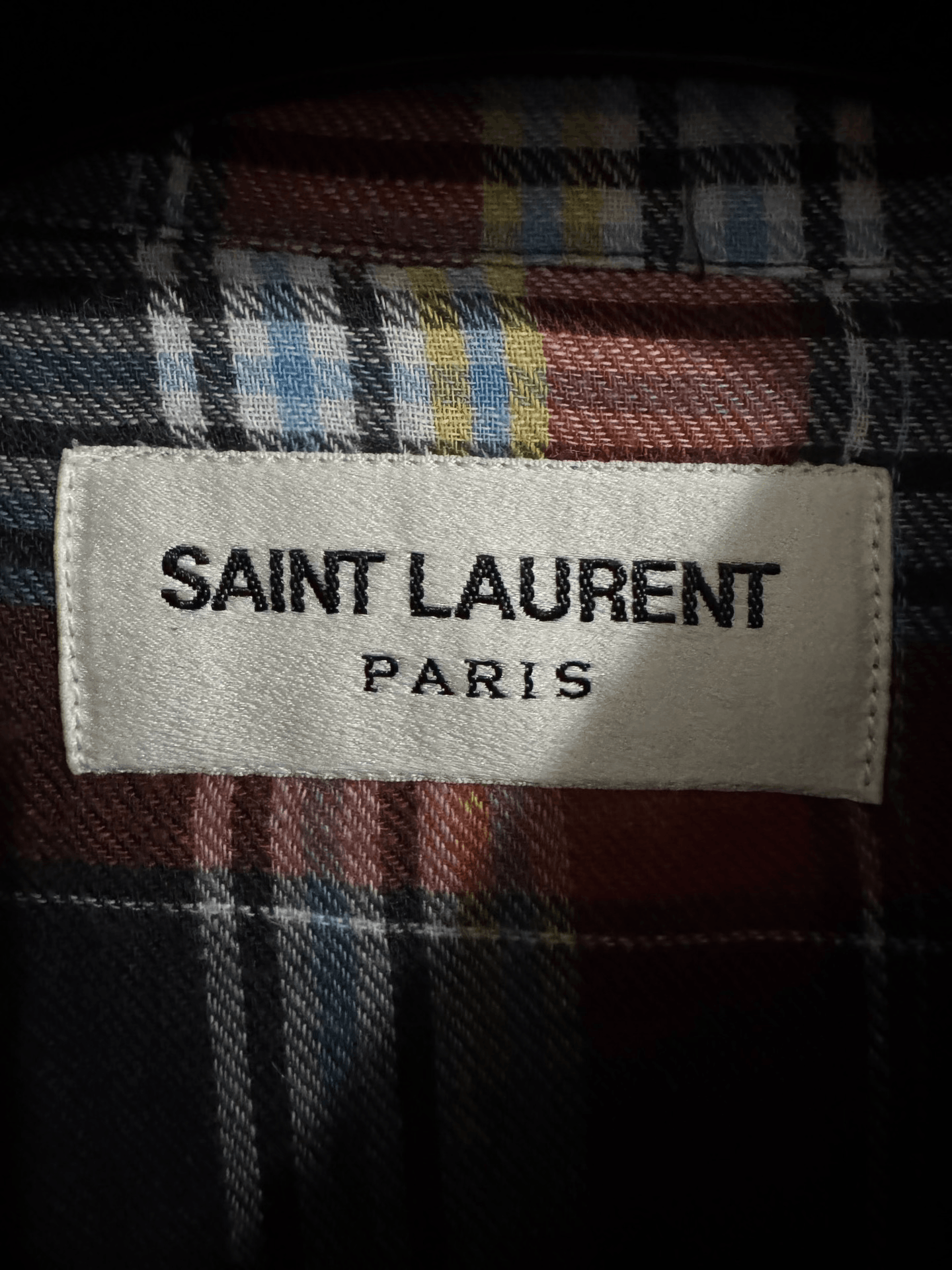 Saint Laurent Paris Saint Laurent Multi-Color Check Shirt Size US S / EU 44-46 / 1 - 5 Thumbnail