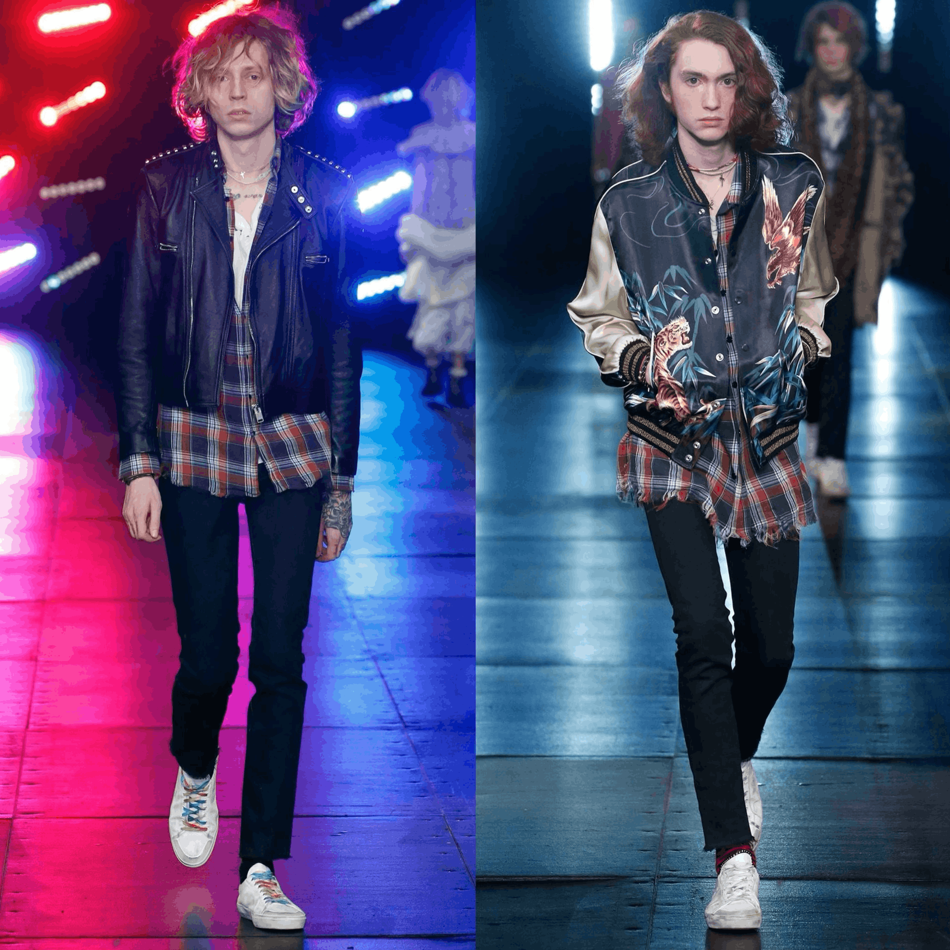 Saint Laurent Paris Saint Laurent Multi-Color Check Shirt Size US S / EU 44-46 / 1 - 7 Thumbnail