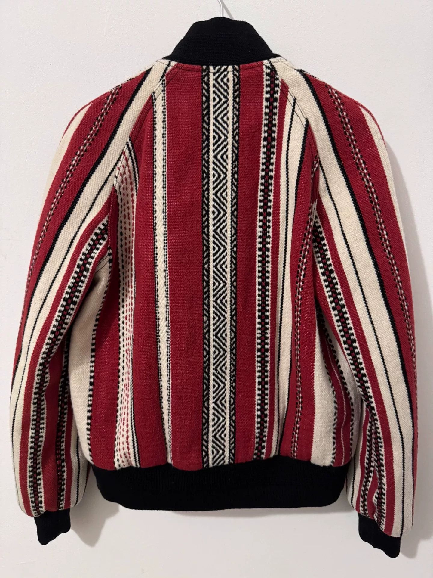 Saint Laurent Paris Saint Laurent Red and White Striped Jacket Size US M / EU 48-50 / 2 - 2 Thumbnail