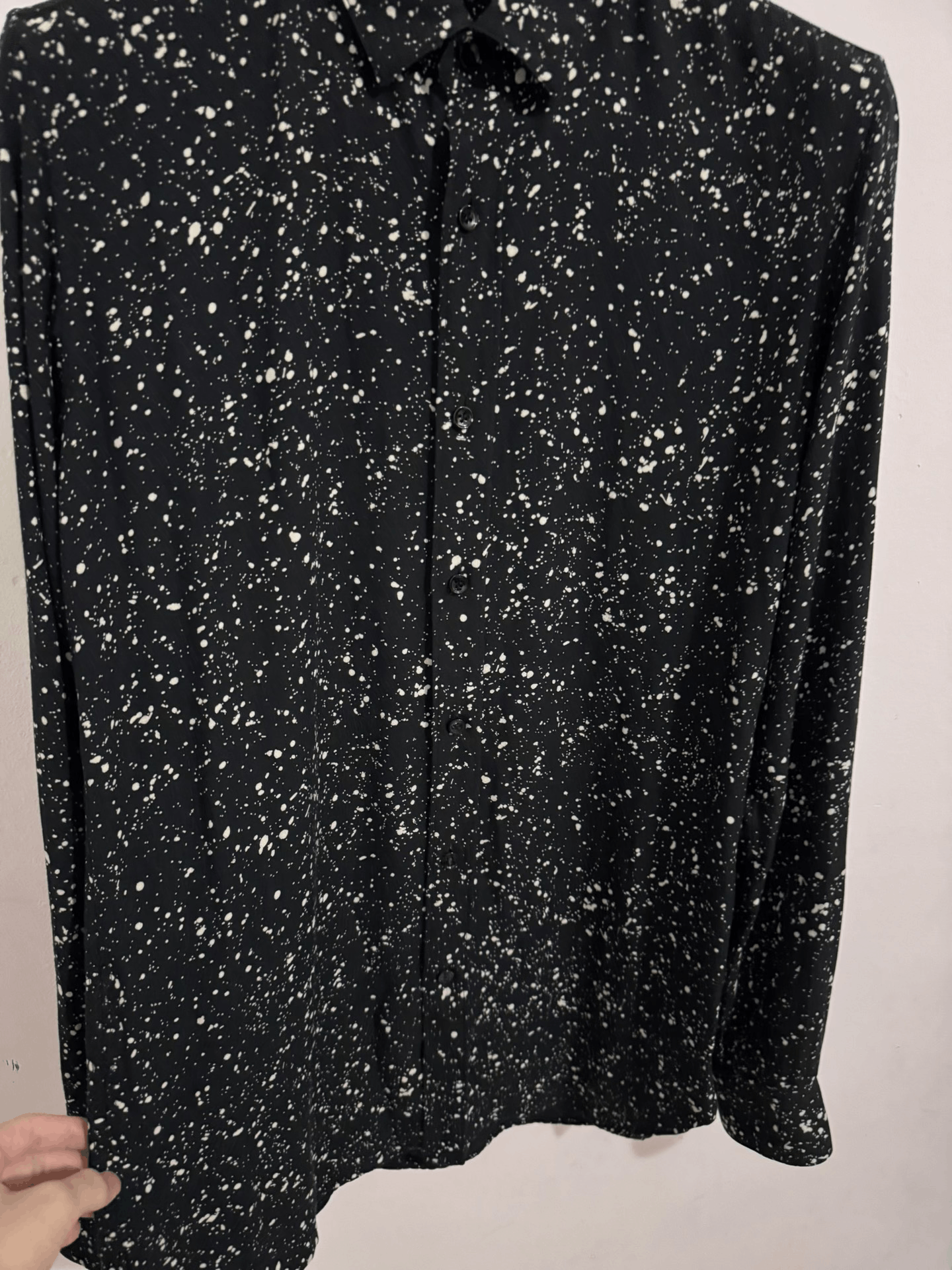 Saint Laurent Paris Saint Laurent Silk Starry Shirt Size US M / EU 48-50 / 2 - 3 Thumbnail