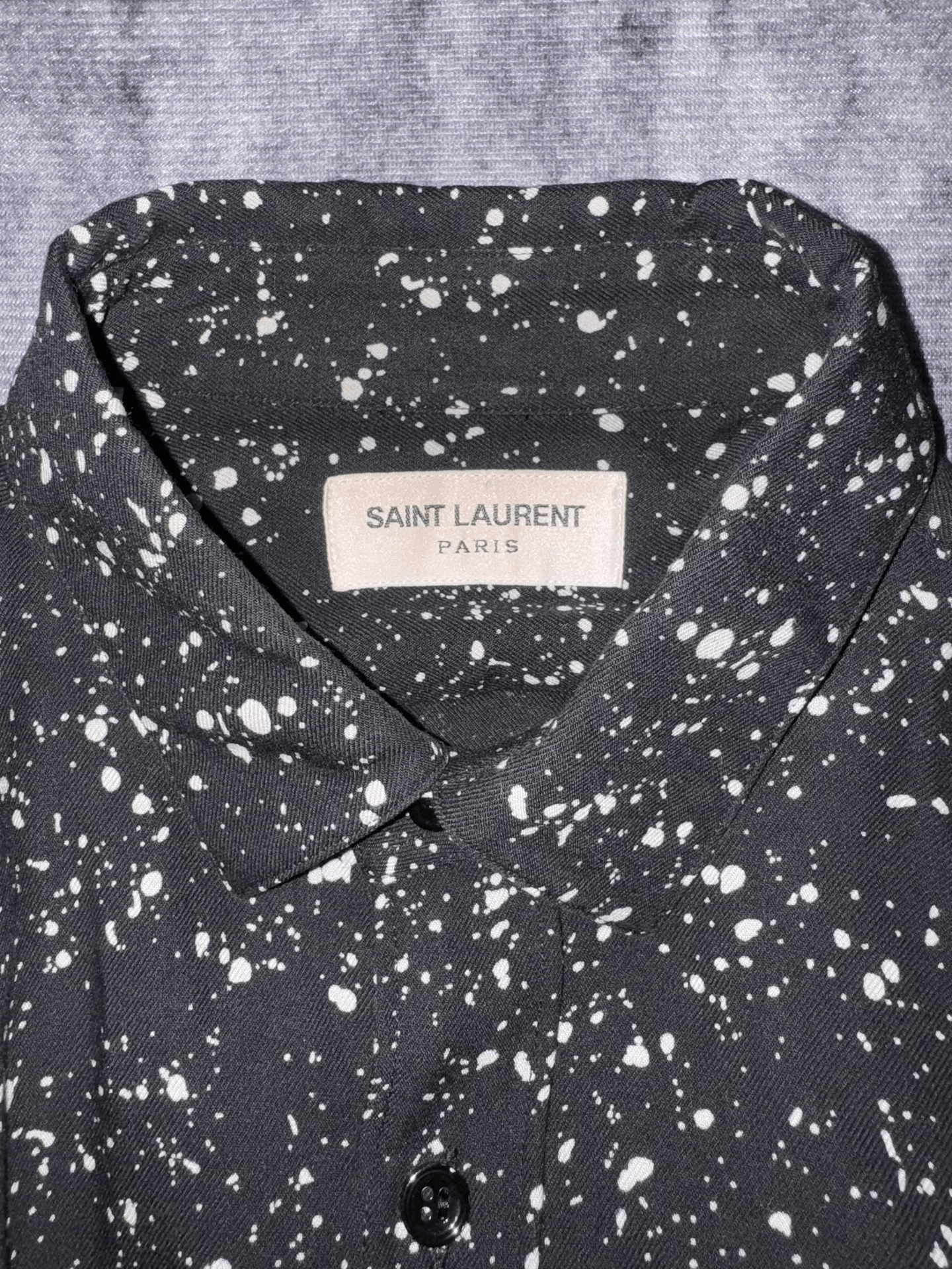 Saint Laurent Paris Saint Laurent Silk Starry Shirt Size US M / EU 48-50 / 2 - 5 Thumbnail