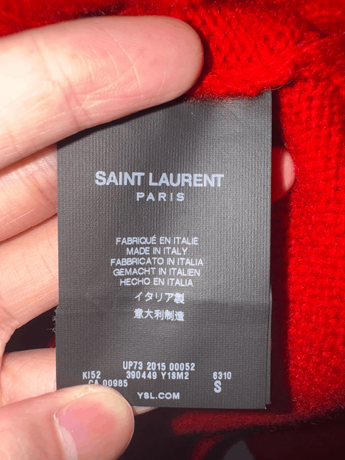 Saint Laurent Paris Saint Laurent Red Star Embroidered Sweater Size S / US 4 / IT 40 - 6 Thumbnail