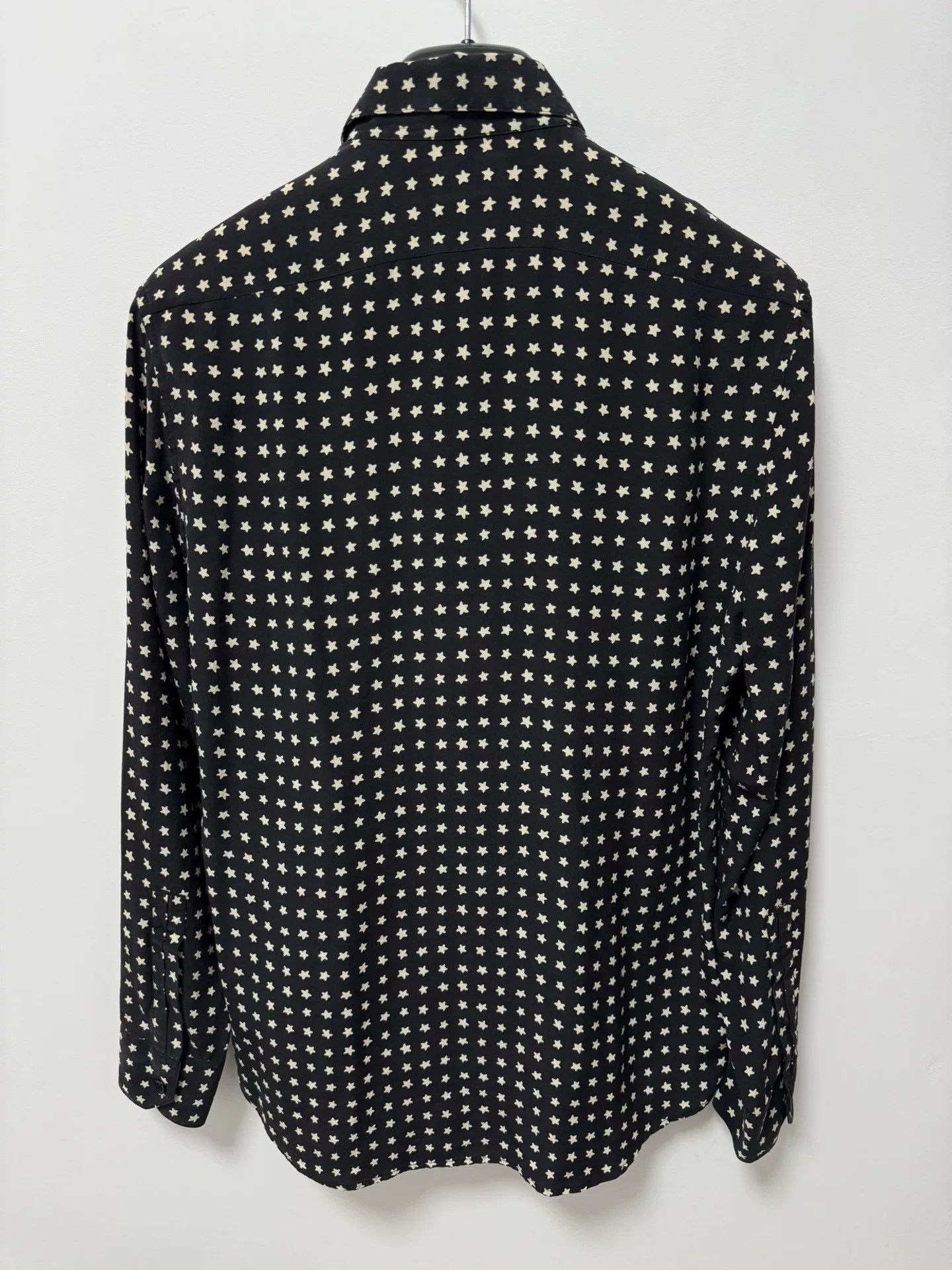 Saint Laurent Paris Saint Laurent Star Pattern Silk Shirt Size US M / EU 48-50 / 2 - 2 Thumbnail