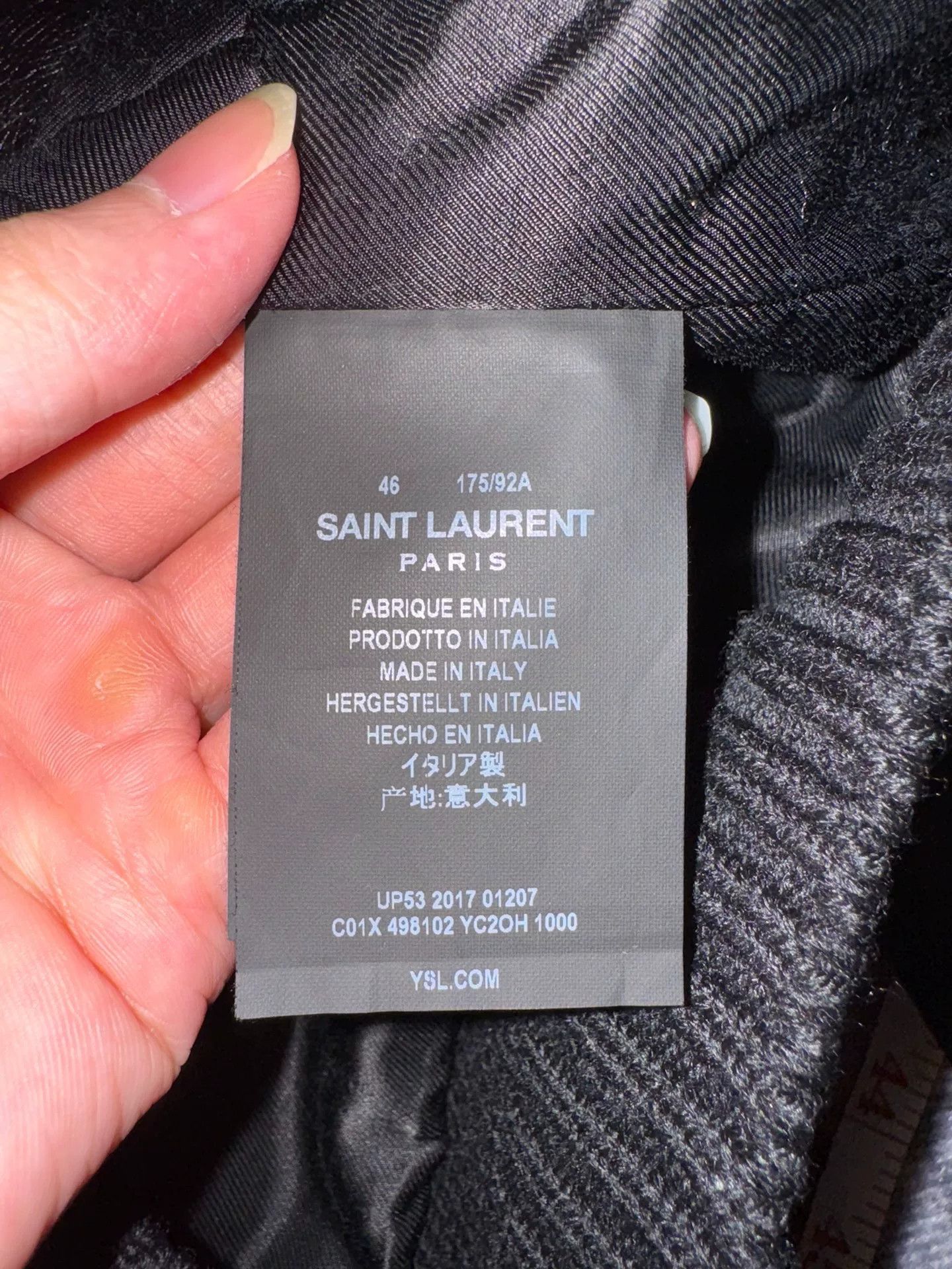 Saint Laurent Paris Saint Laurent Black Pilot Leather Jacket Size US S / EU 44-46 / 1 - 8 Thumbnail