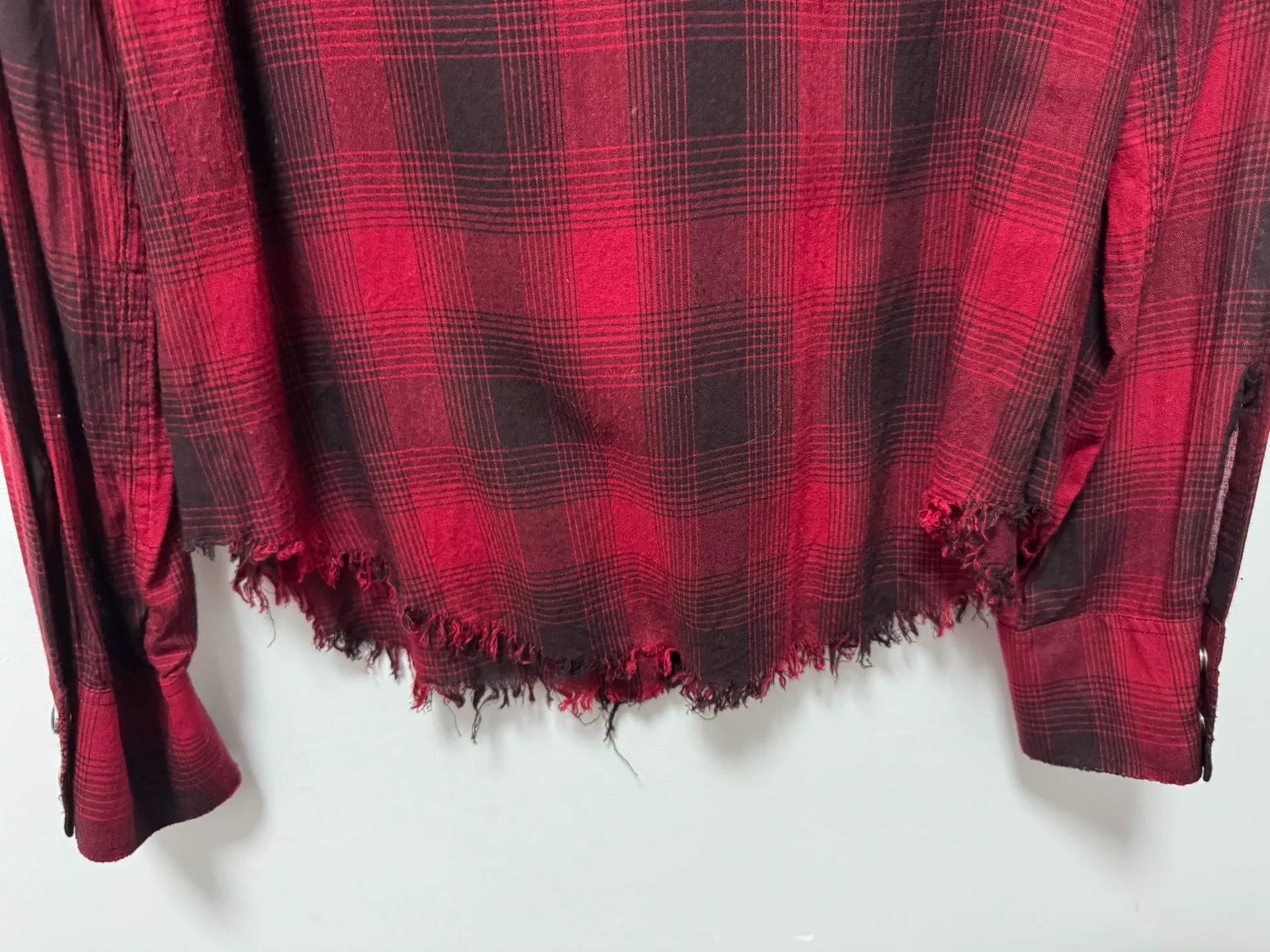 Saint Laurent Paris Saint Laurent Red Plaid Shirt Size US XS / EU 42 / 0 - 5 Thumbnail